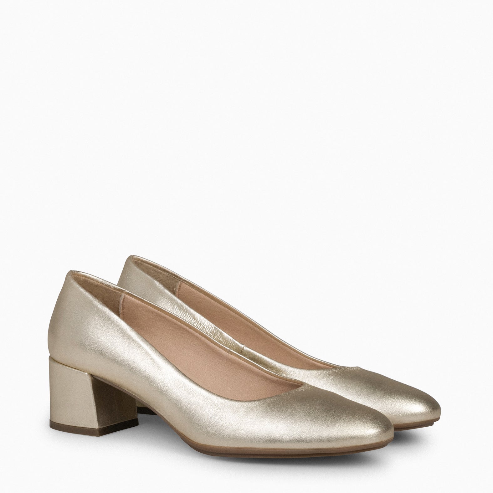 URBAN REDONDO SPLASH - Zapatos de tacón bajo PLATINO