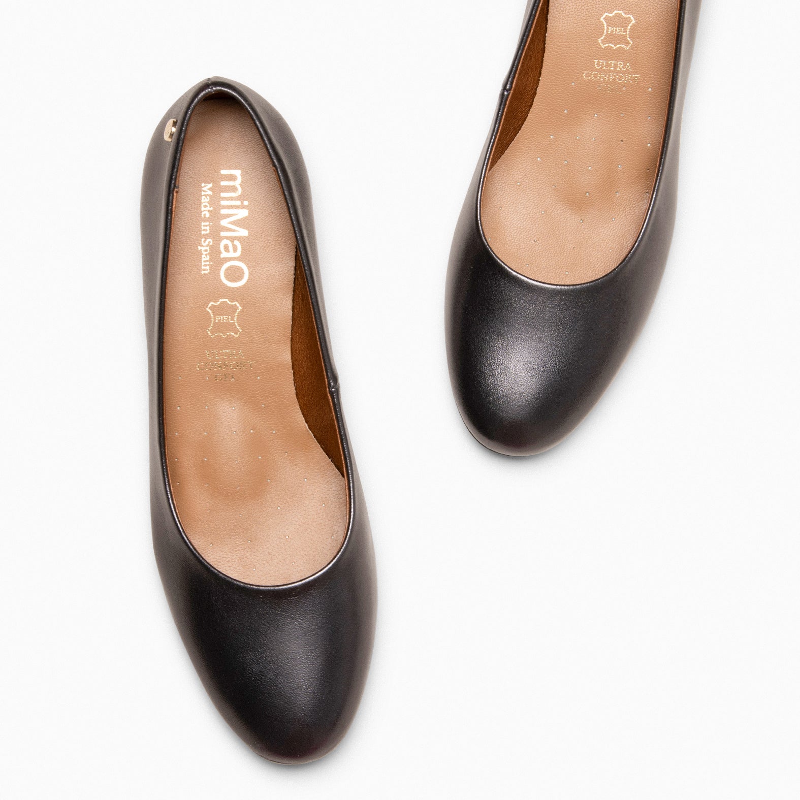 URBAN ROUND SPLASH – SILVER leather low heels