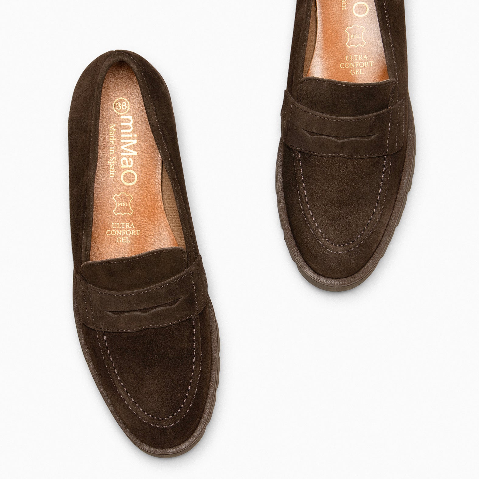 DAFNE – BROWN Moccasin with wedge 