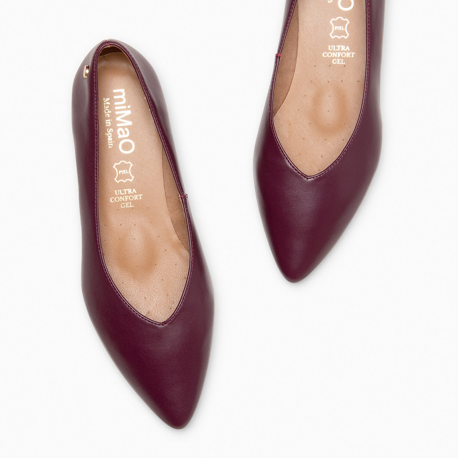 URBAN WEDGE – BURGUNDY shoes with hidden wedge