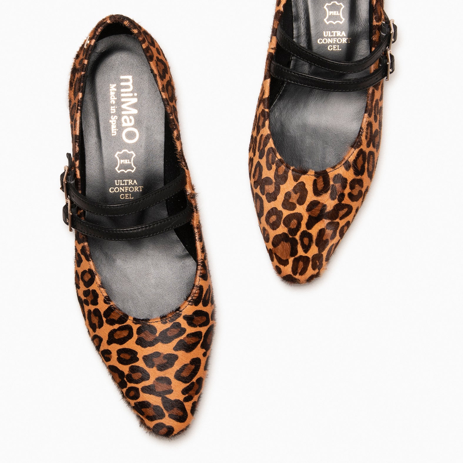 NALA – LEOPARD Low-heeled Mary-Janes