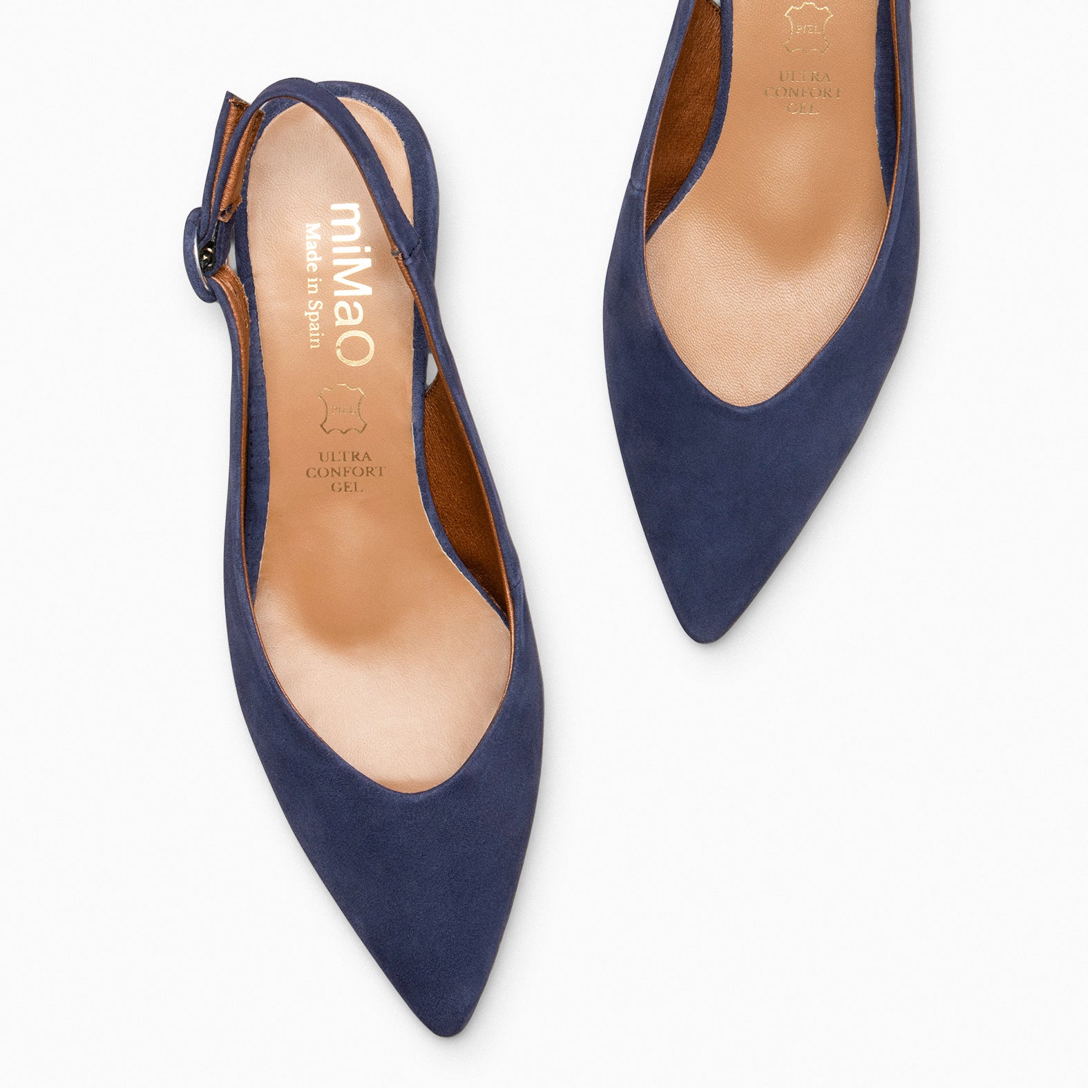 CARMEN – NAVY low heel slingback