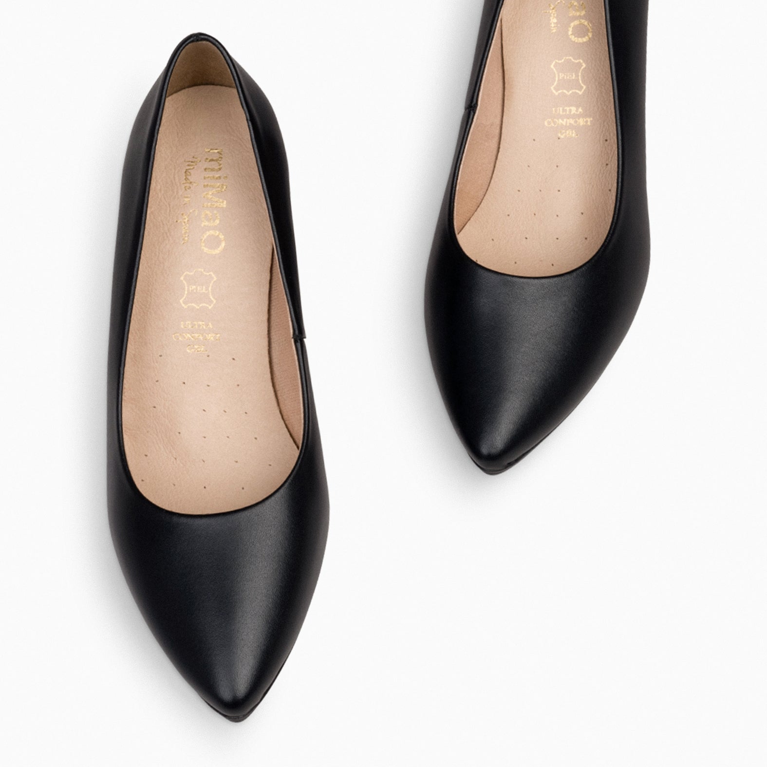 URBAN S SALON – BLACK nappa leather mid heel