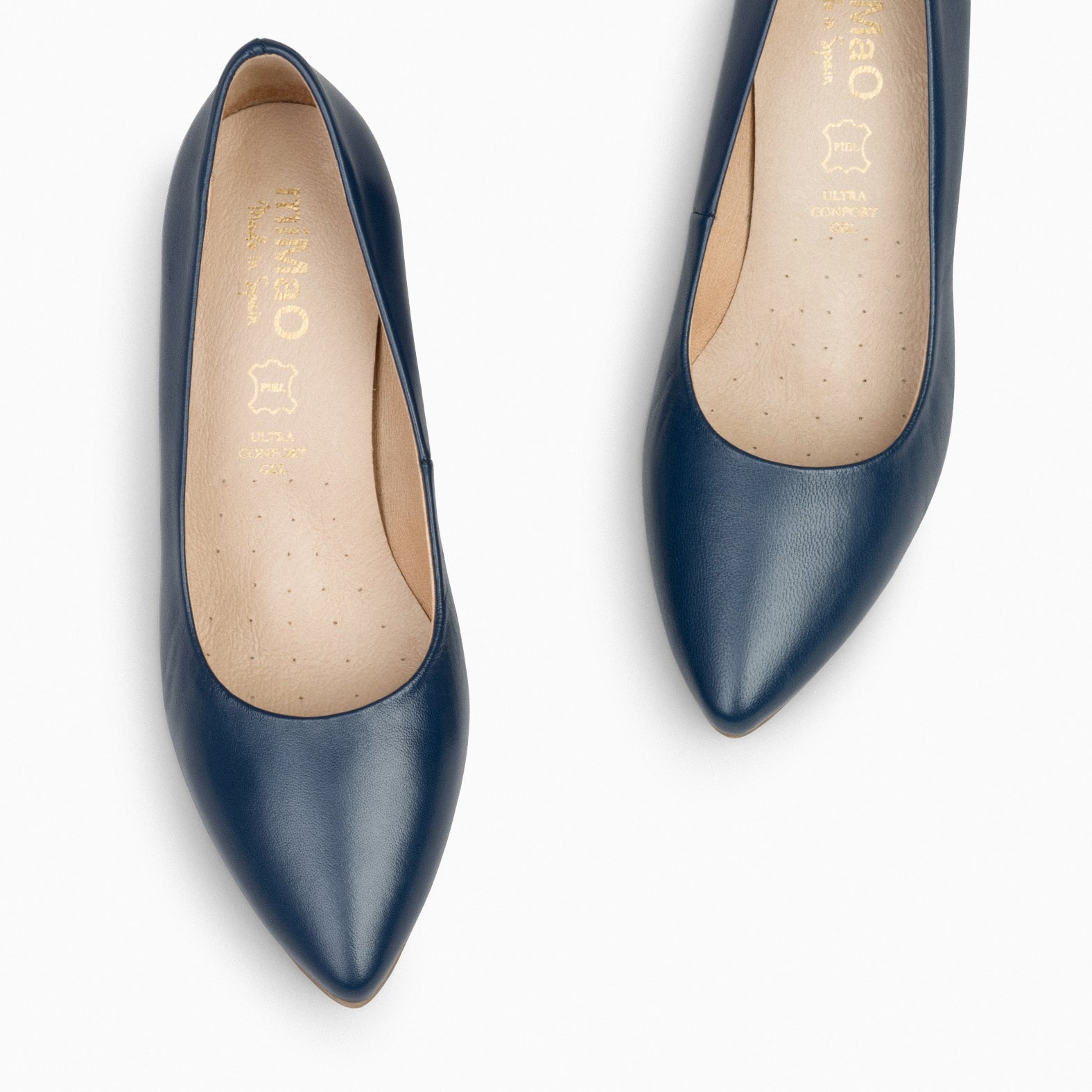 URBAN S SALON – NAVY nappa leather mid heel