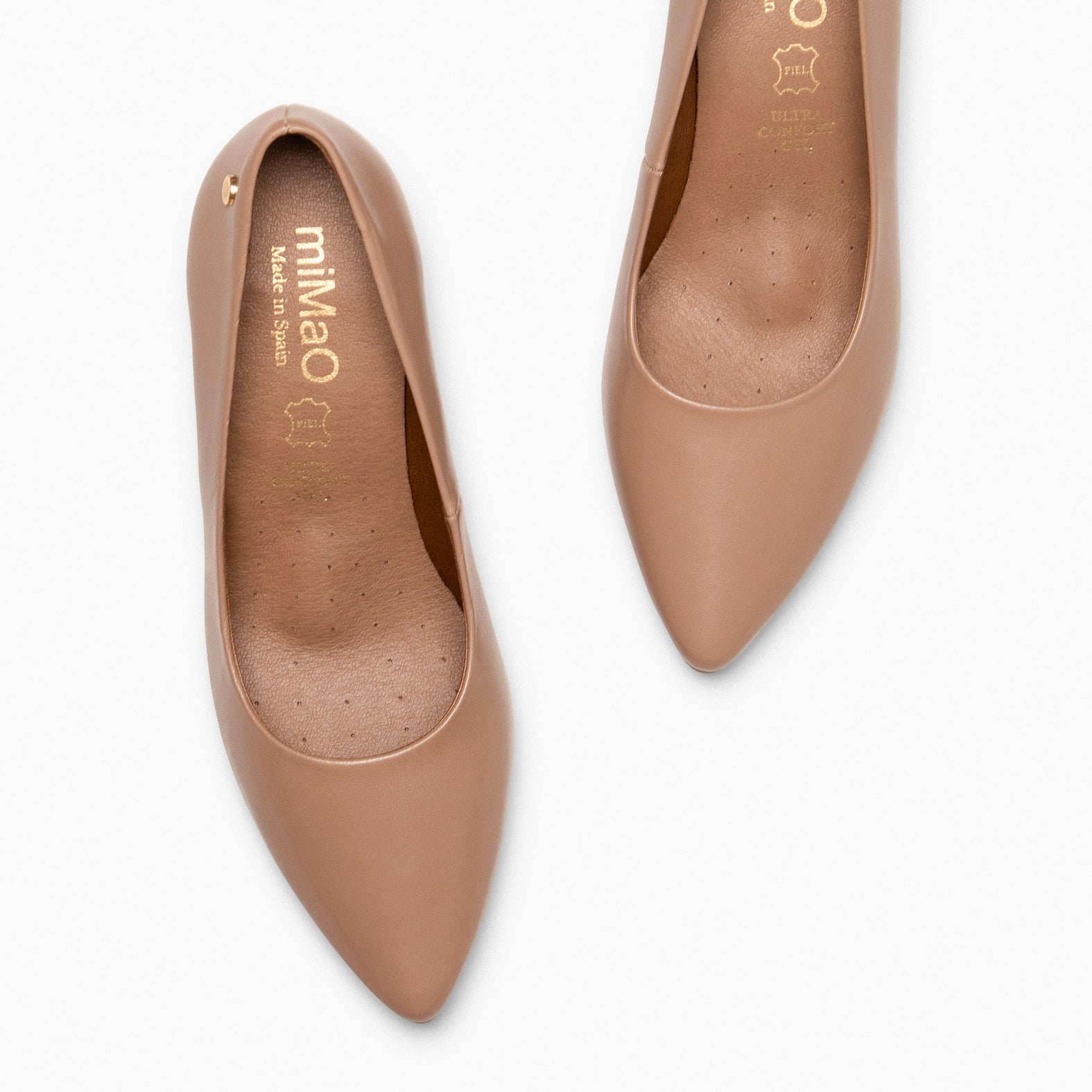 URBAN S SALON – TAUPE nappa leather mid heel