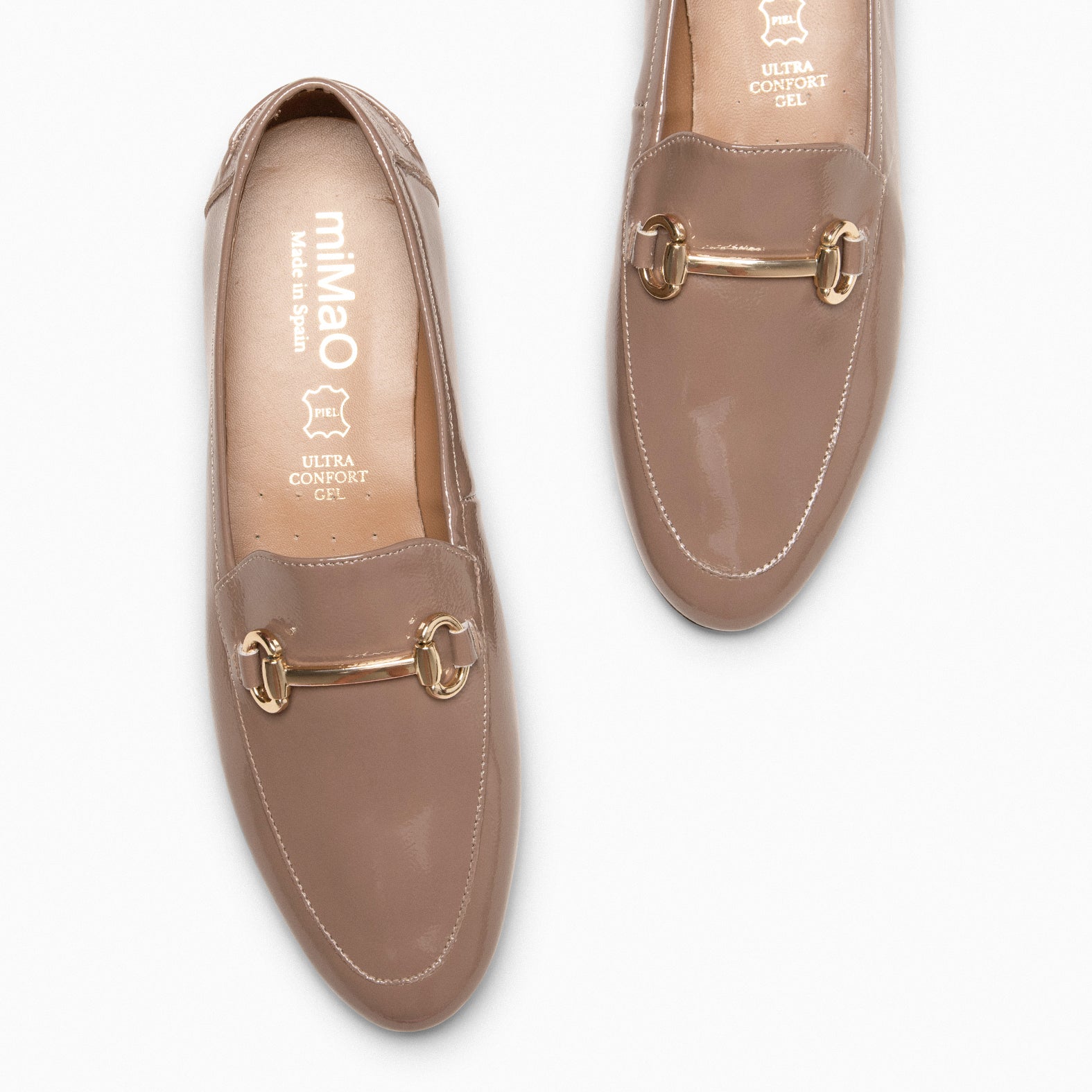 ISABEL – TAUPE Flat moccasins 