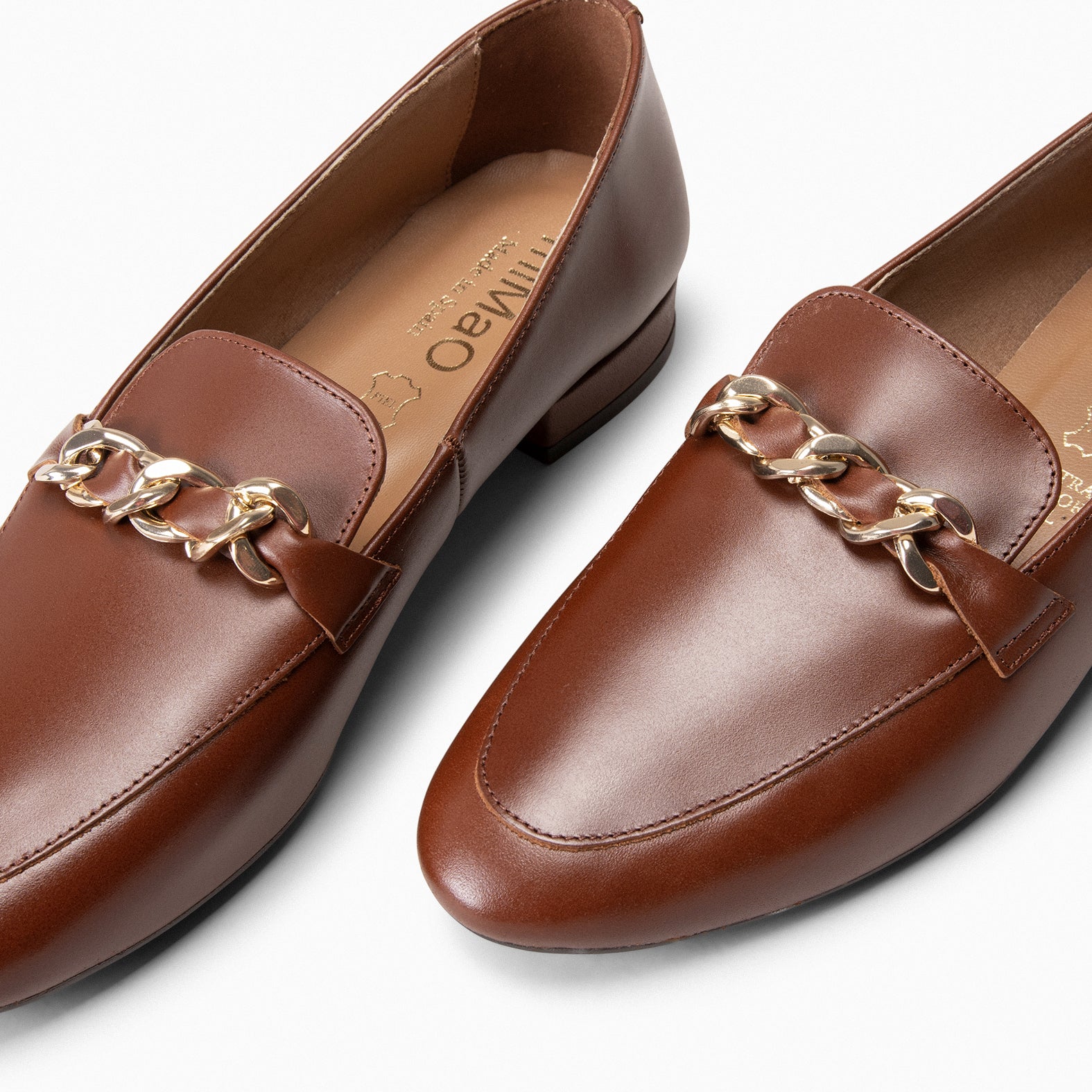 CHAIN – BROWN moccasins with horsebit