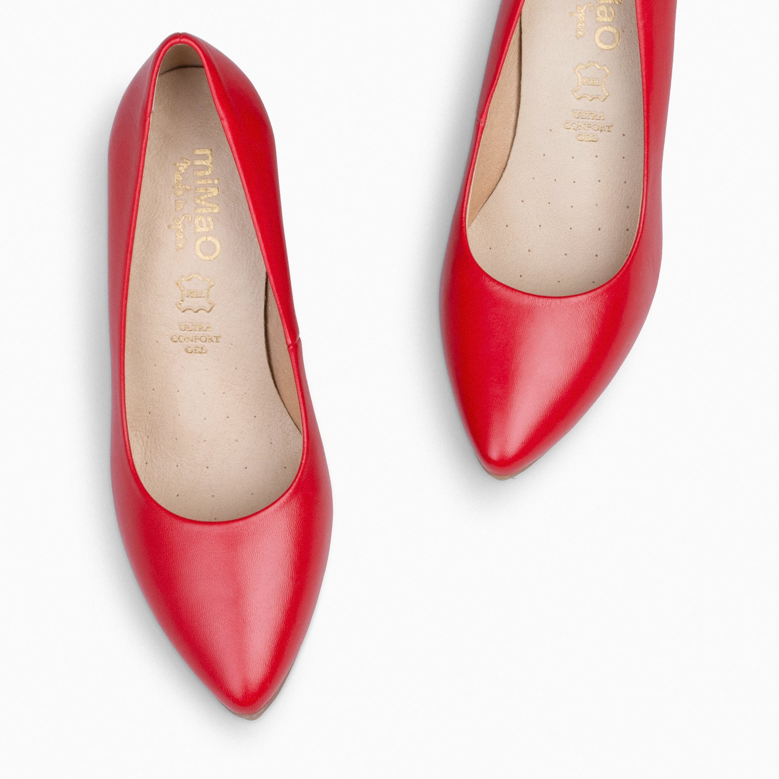 URBAN SALON –  RED nappa leather high heel