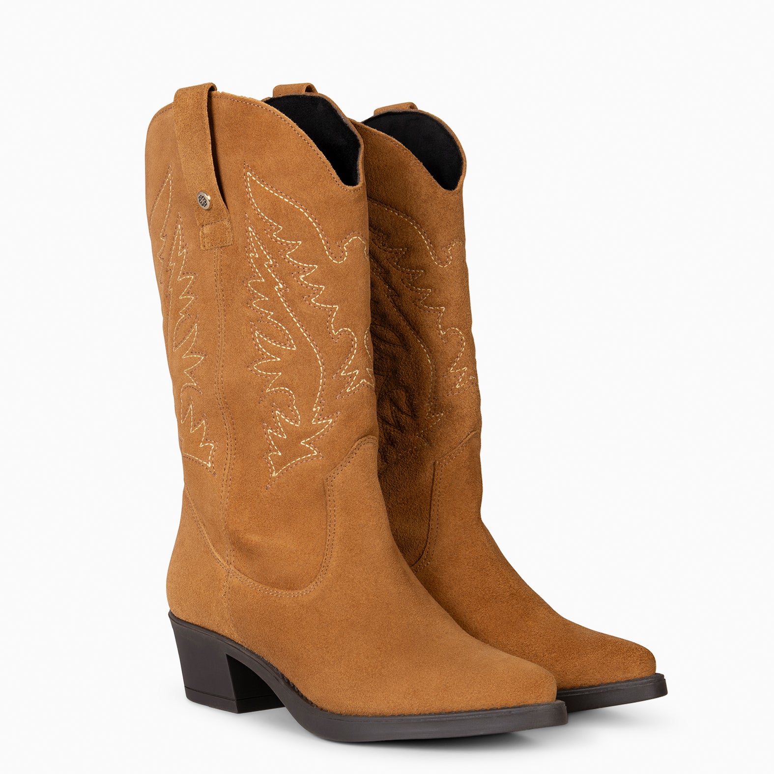 UTAH - Botas Cowboy bordado CAMEL