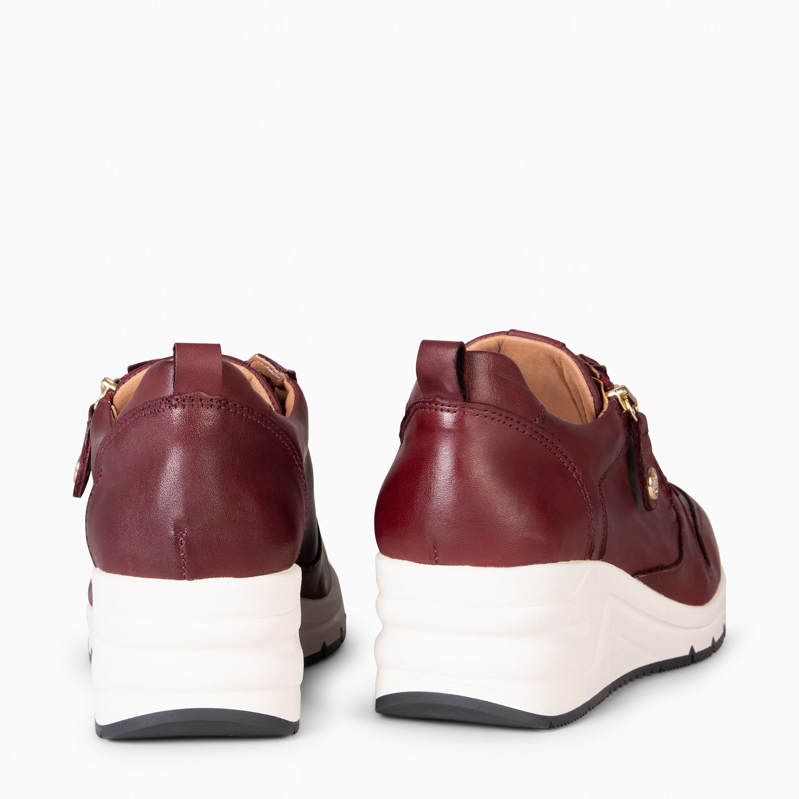 NIMES – BURGUNDY Sneakers with zip