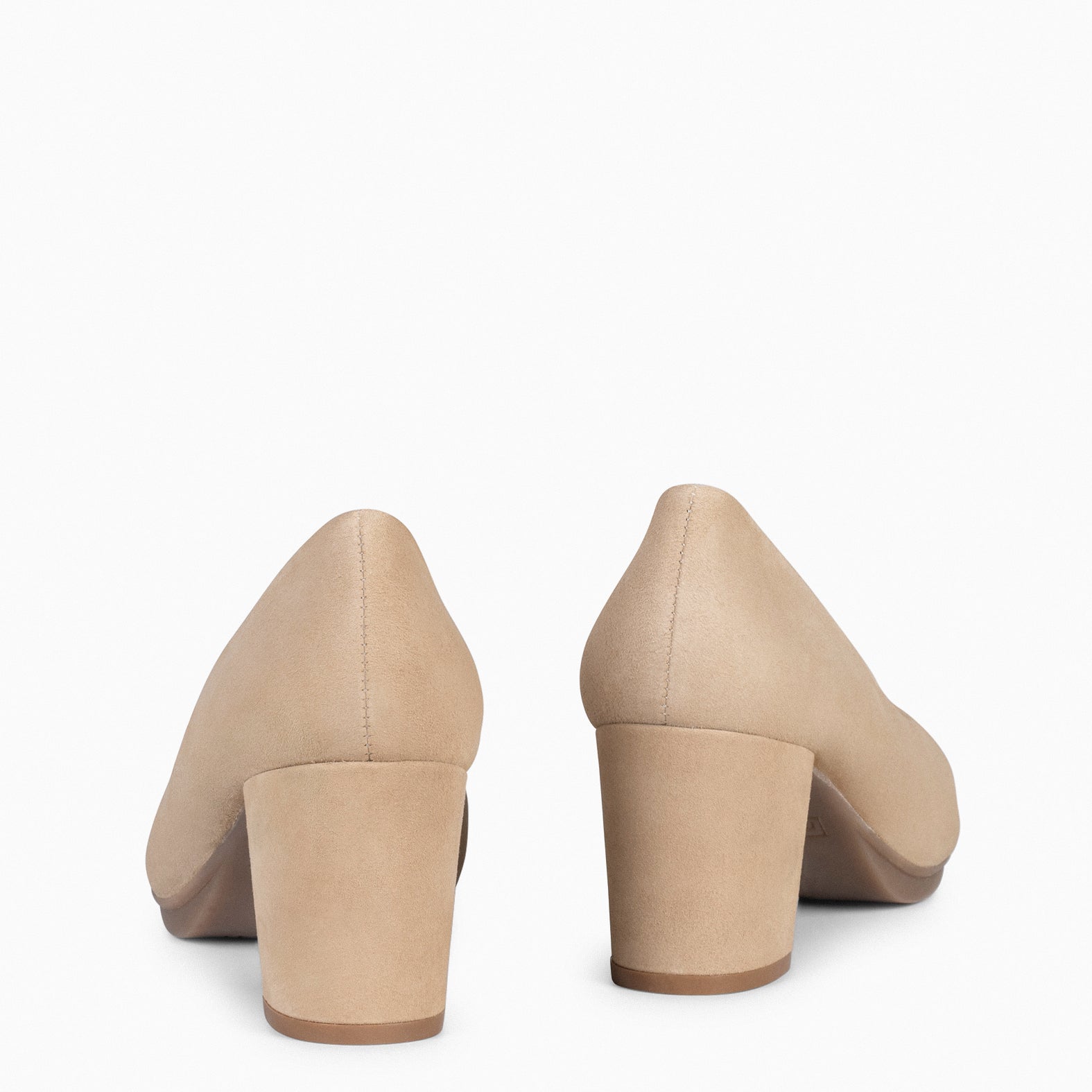 URBAN S - Zapato de tacón medio ante BEIGE - miMaO ®