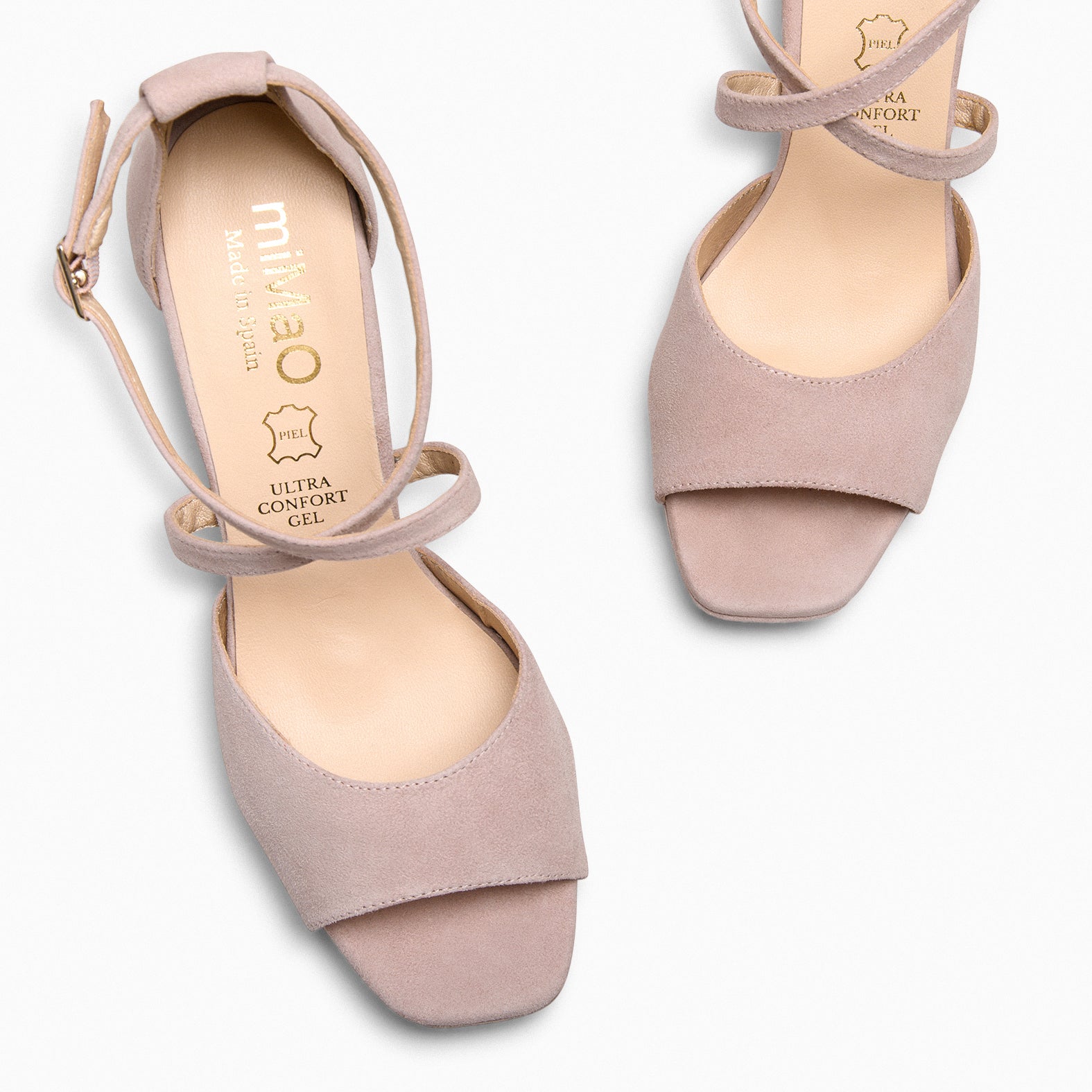 ROSSA - NUDE party sandals with heel