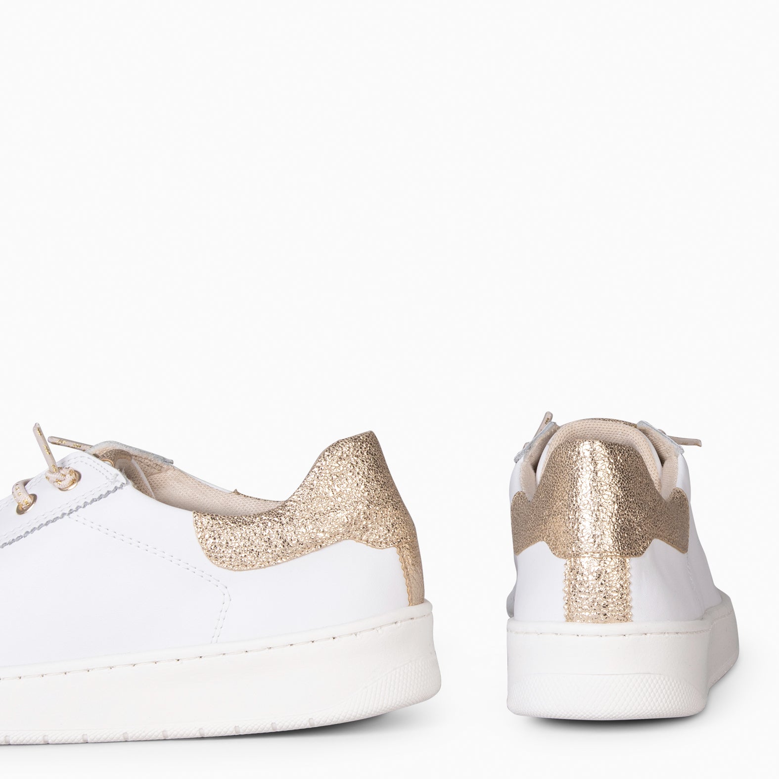 NANTES - GOLDEN WHITE ELEGANT SNEAKERS