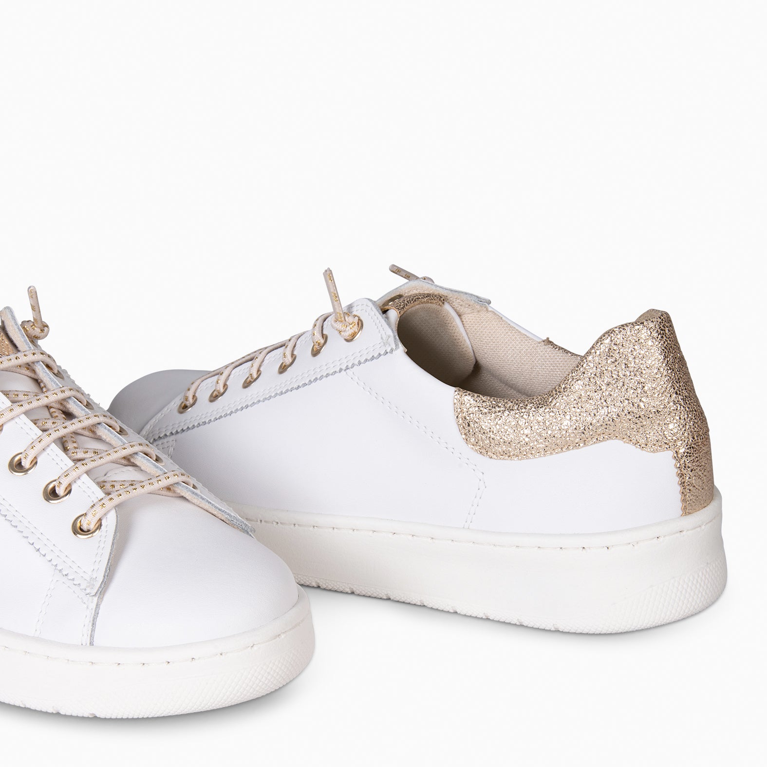 NANTES - GOLDEN WHITE ELEGANT SNEAKERS