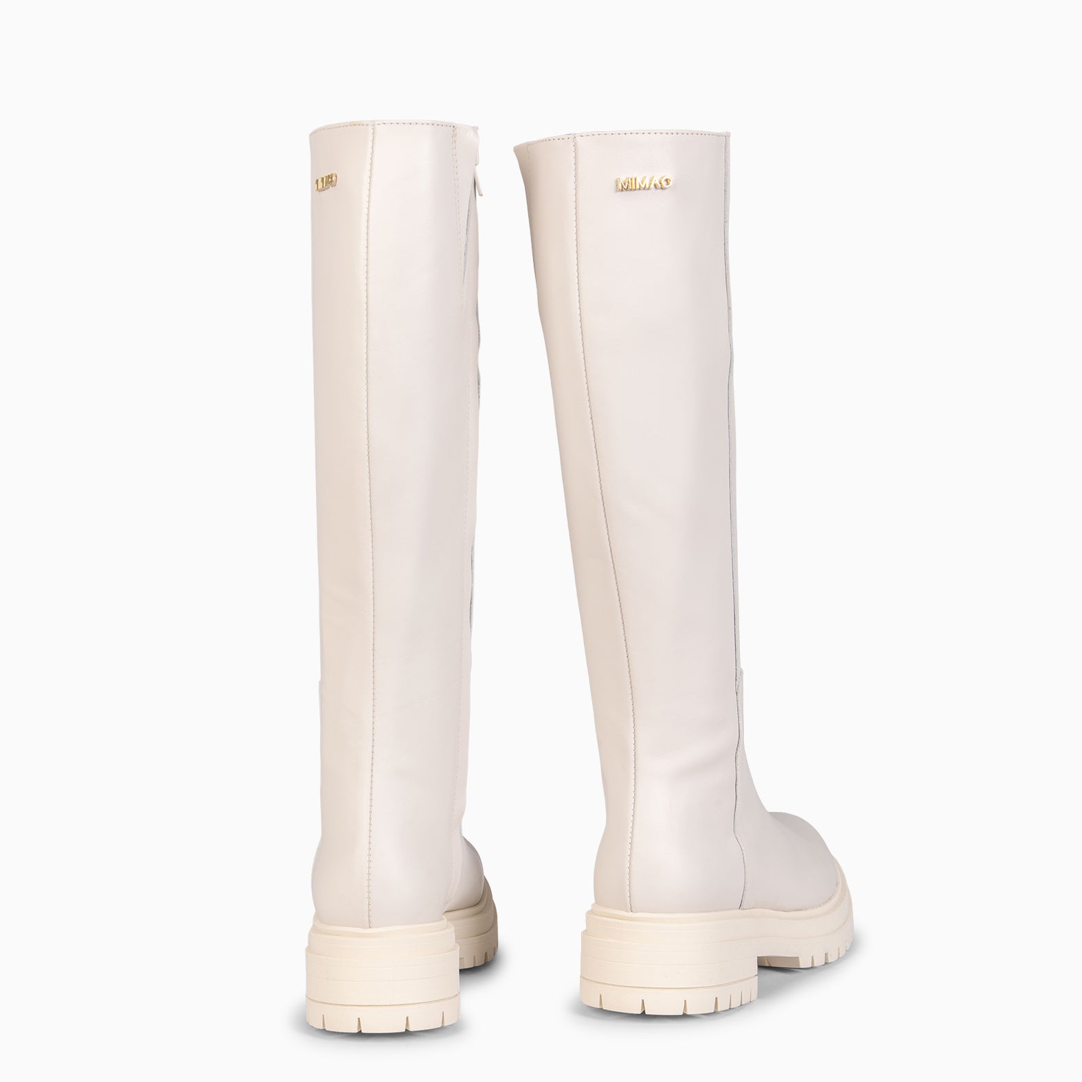 NOA - Botas altas con plataforma BEIGE