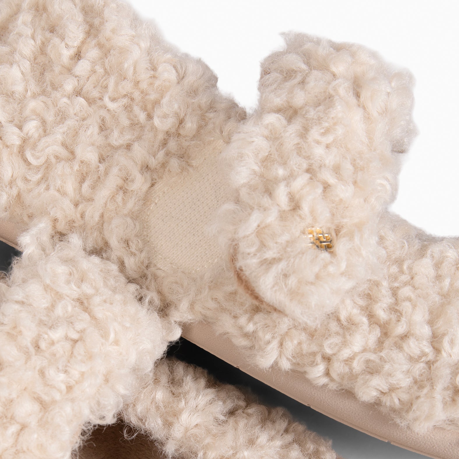 COZY DREAMS - Zapatillas de estar por casa con velcro BEIGE