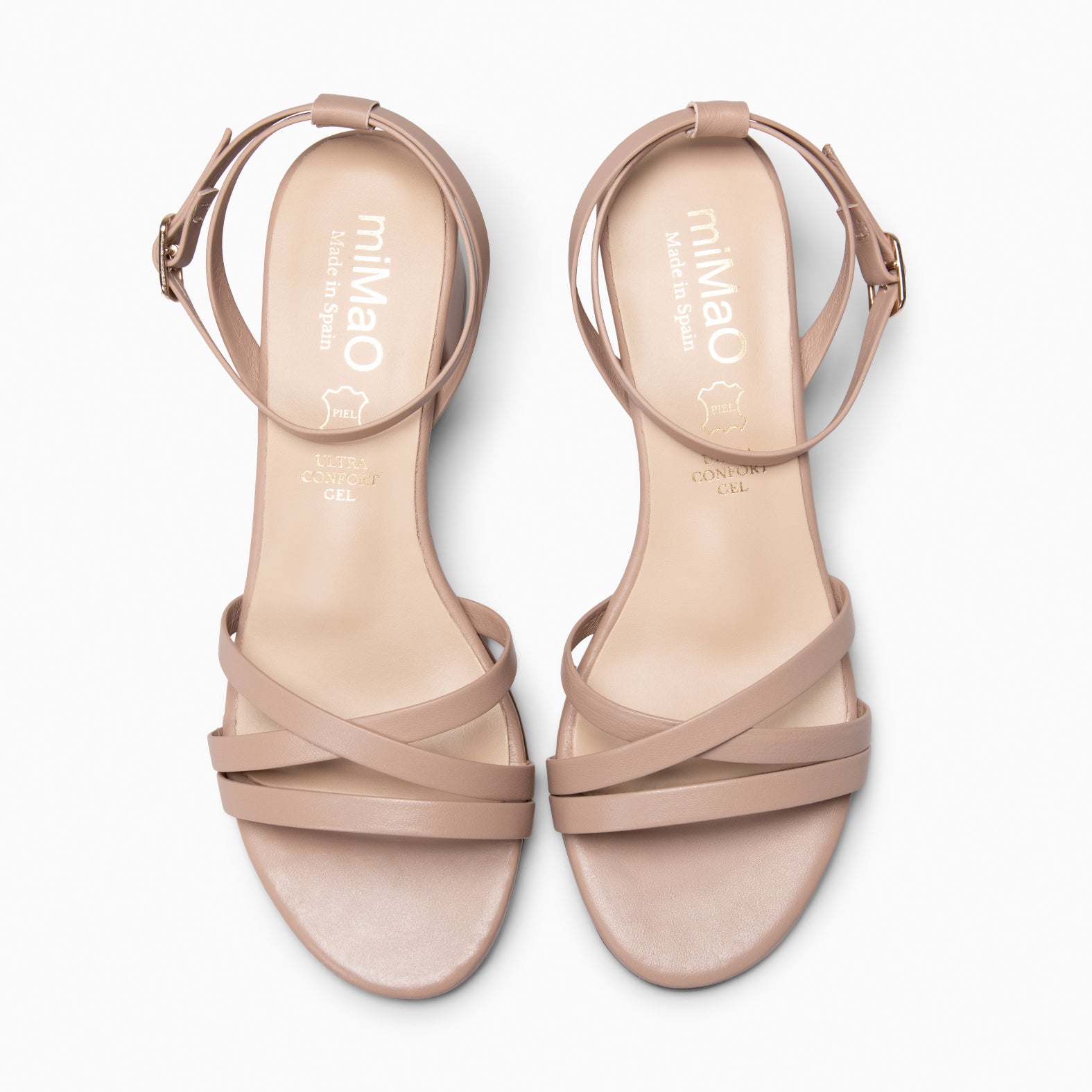 VIENA - Sandalias de tacón bajo ROSA CLARO