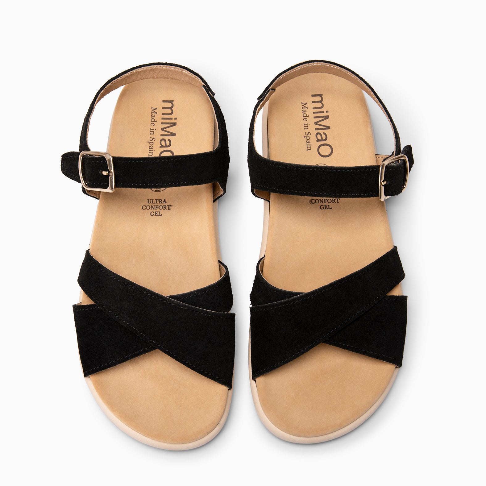 BRISA - BLACK Baresoft sandals