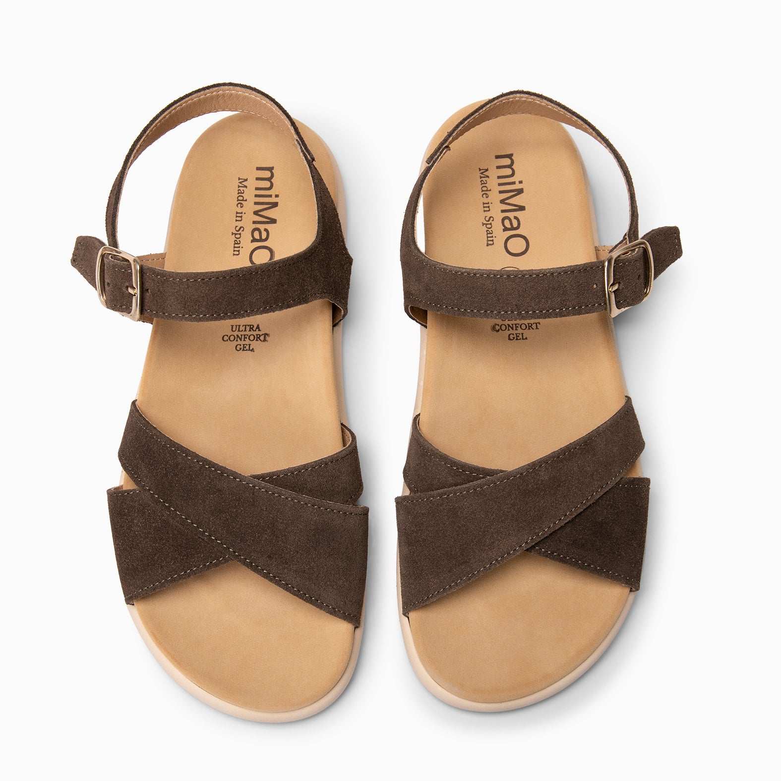 BRISA - BROWN Baresoft sandals