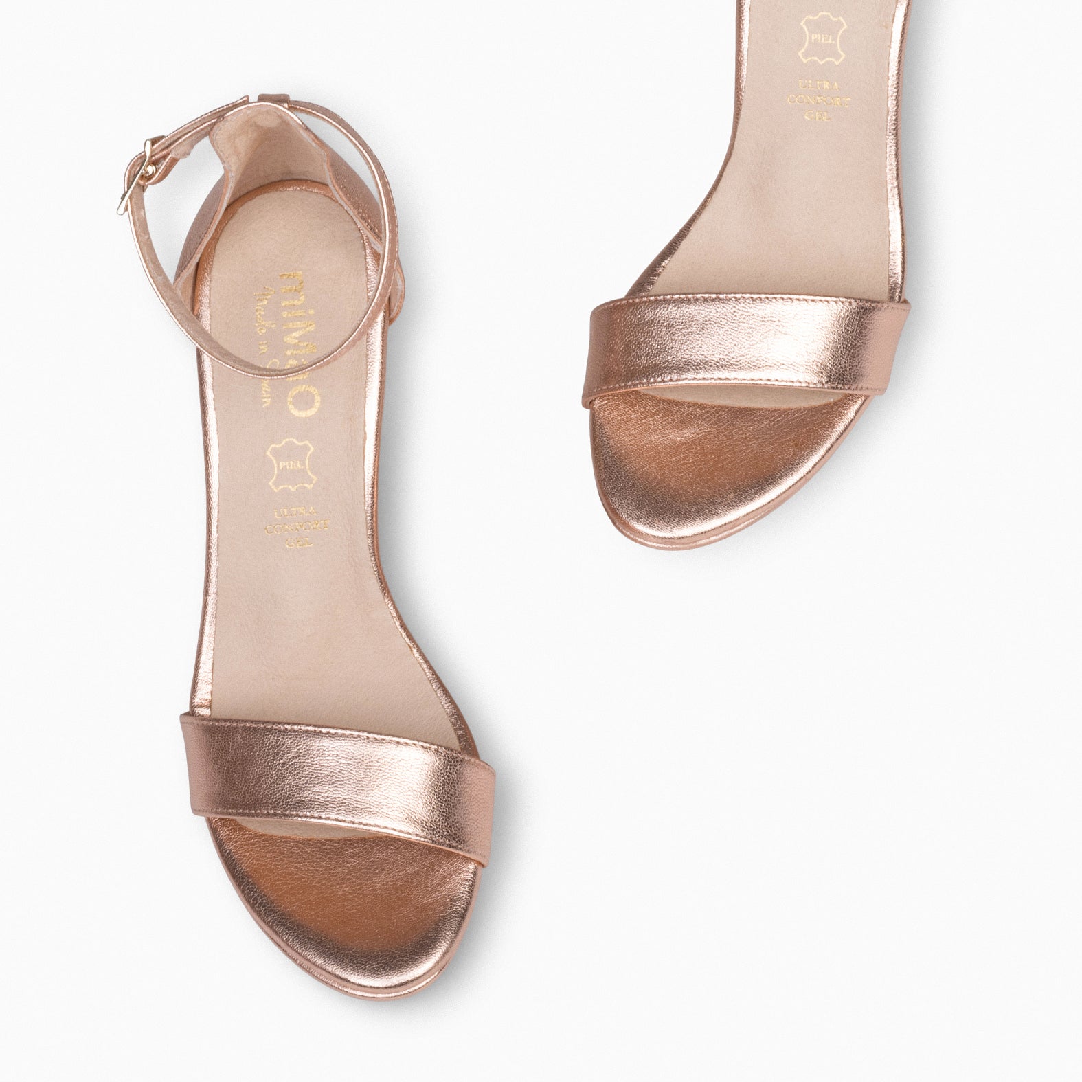 PARTY – GOLDEN PINK high-heeled platform sandals
