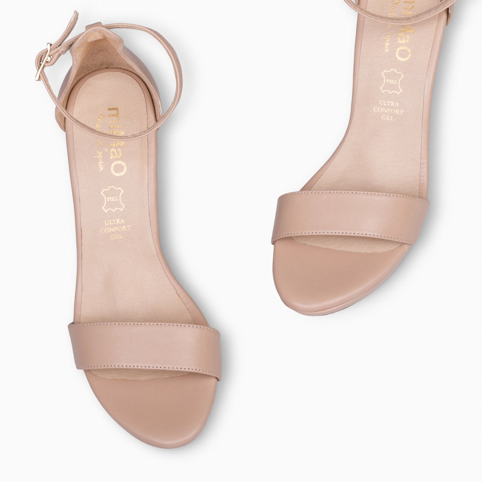 PARTY – NUDE high-heeled platform sandals