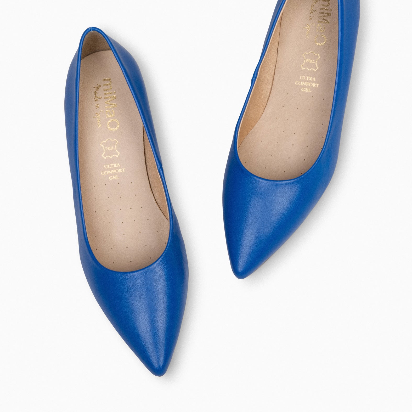 URBAN KITTEN – BLUE nappa leather kitten heels