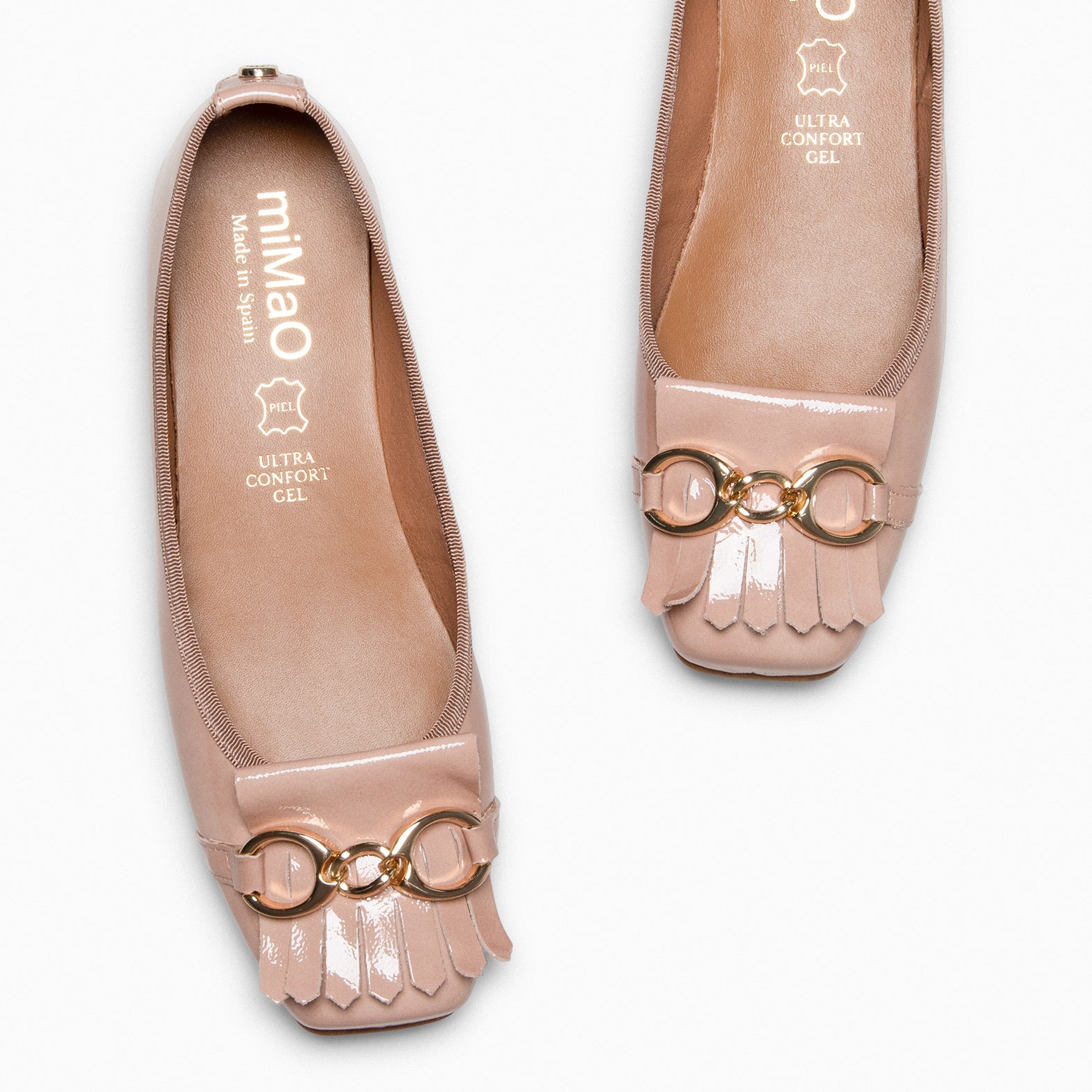 ZOY – NUDE SQUARE TOE BALLERINA