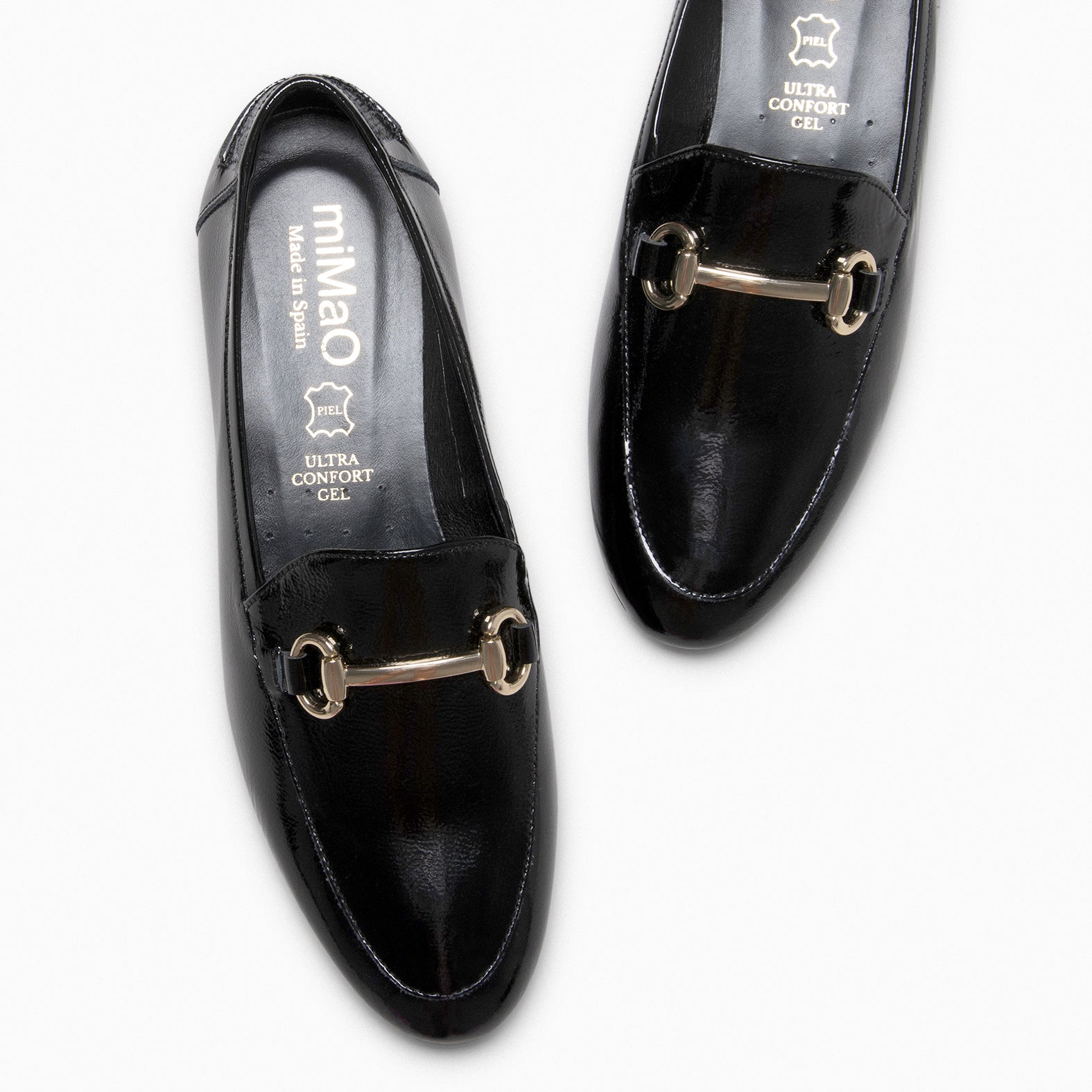 ISABEL – BLACK Flat moccasins 