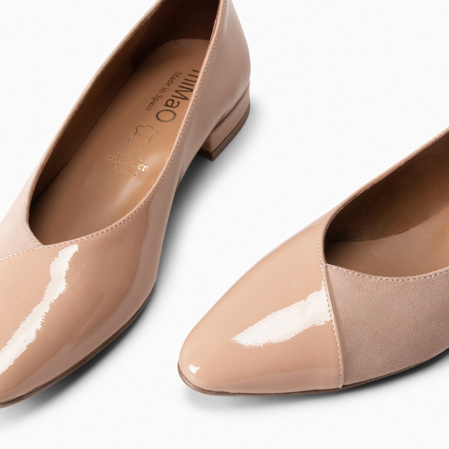 KATE – NUDE Low Heel Ballerinas