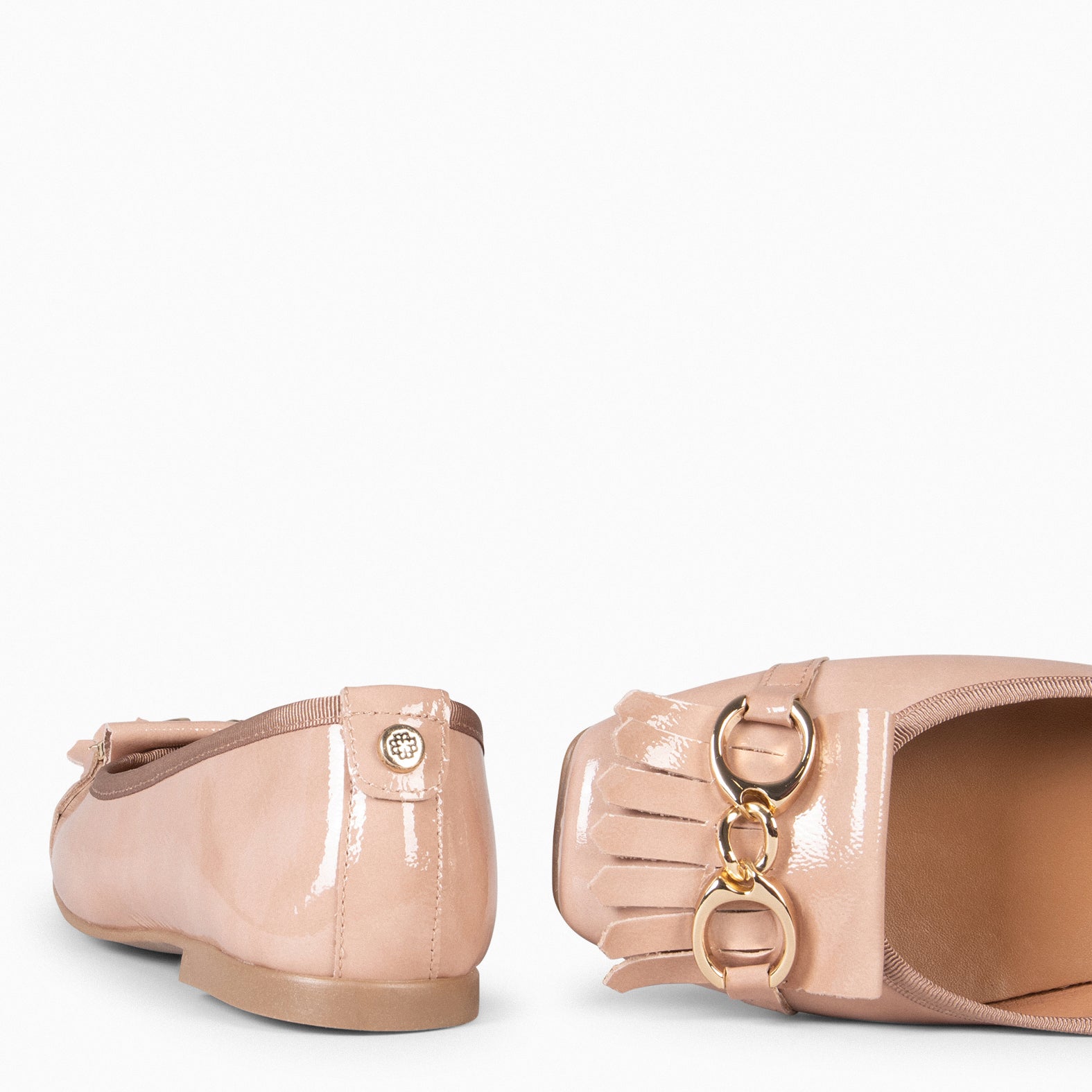 ZOY – NUDE SQUARE TOE BALLERINA