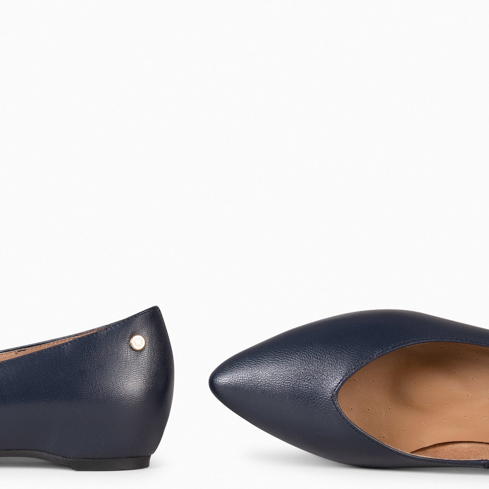 URBAN WEDGE – NAVY shoes with hidden wedge