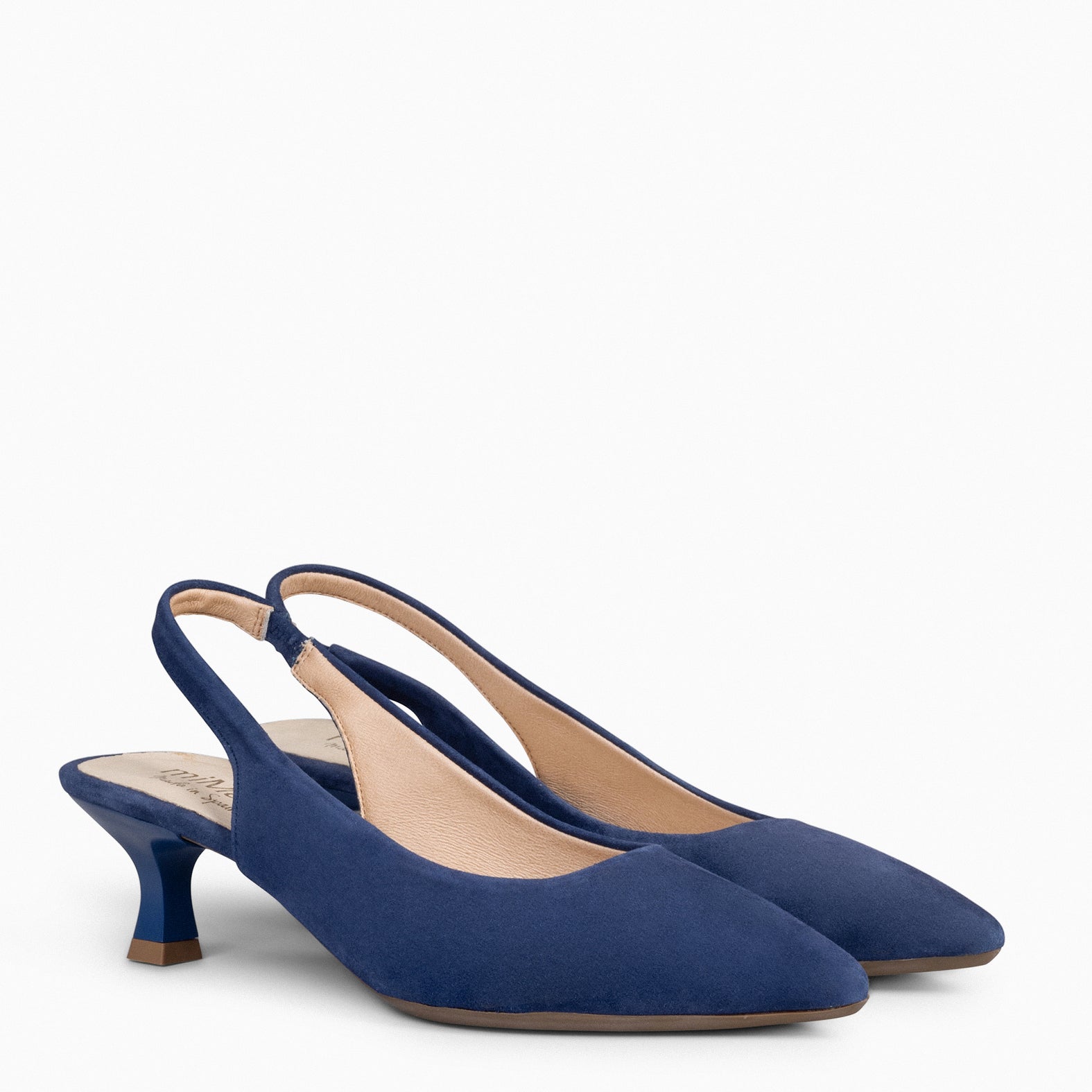 Navy slingback sale kitten heels