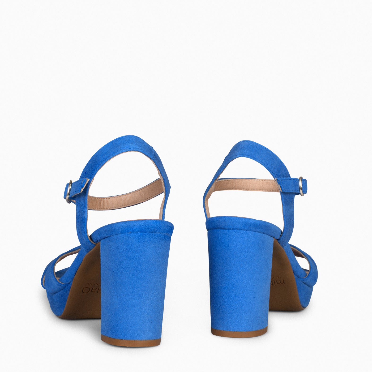 PARIS – BLUE high heel sandal with platform