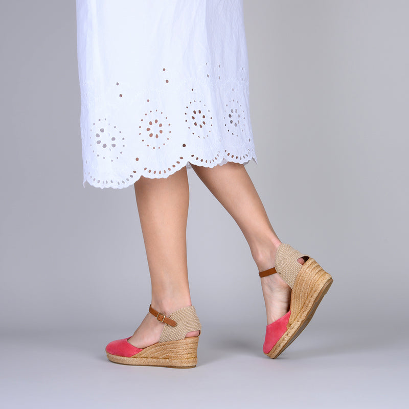 ALTEA Cuñas de esparto bajas FUCSIA miMaO