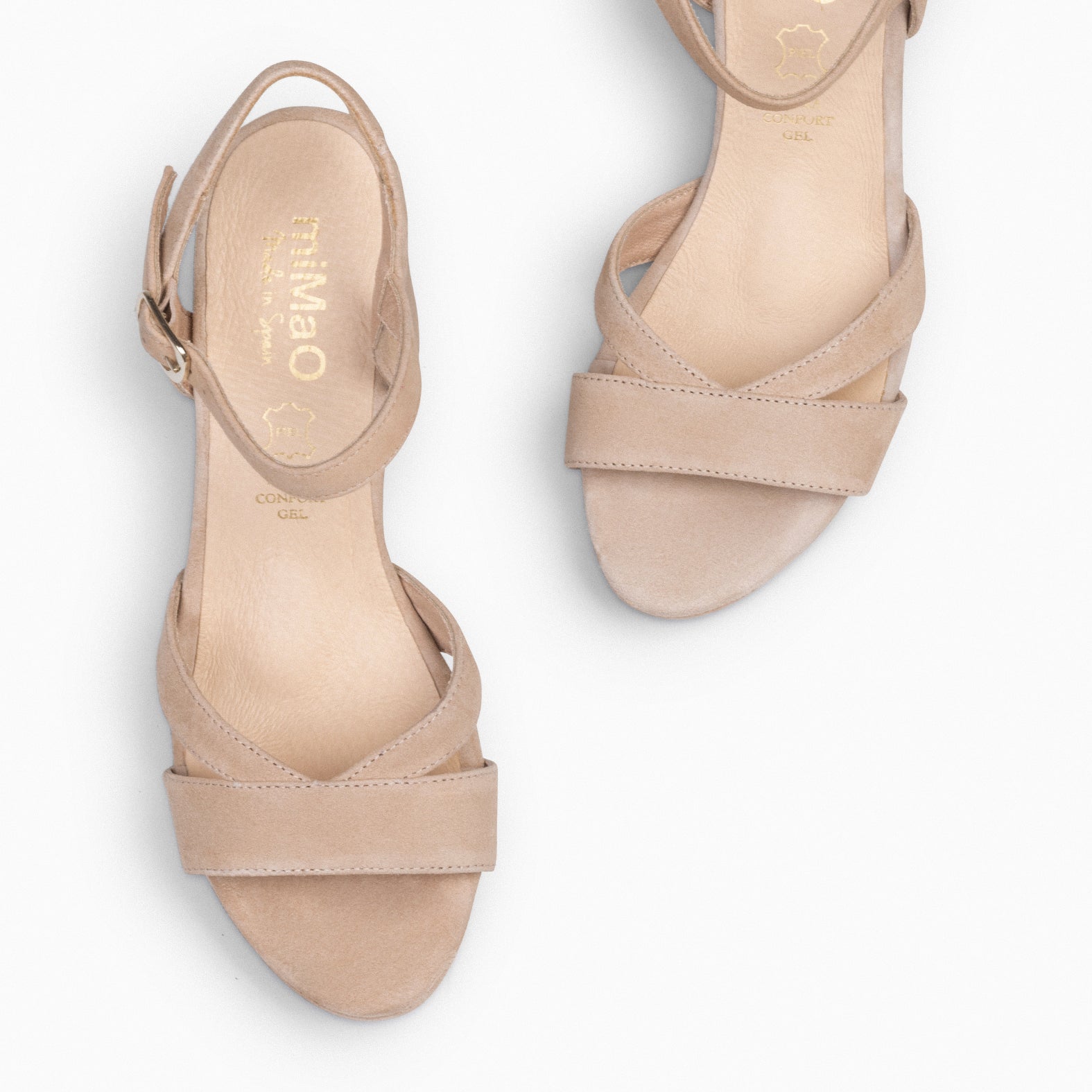 PARIS – TAN high heel sandal with platform