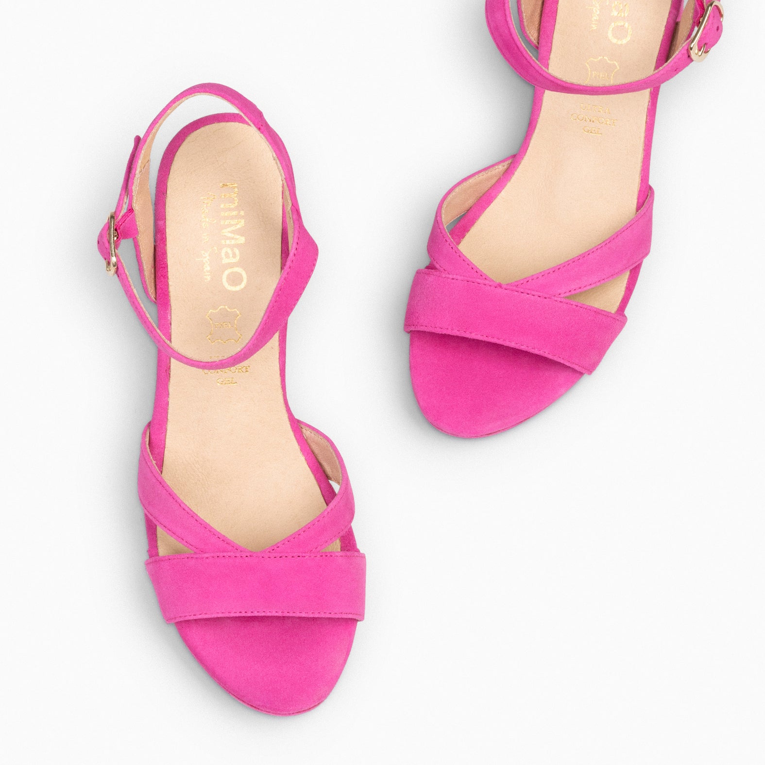 PARIS - FUCSIA HIGH HEEL SANDAL WITH PLATFORM