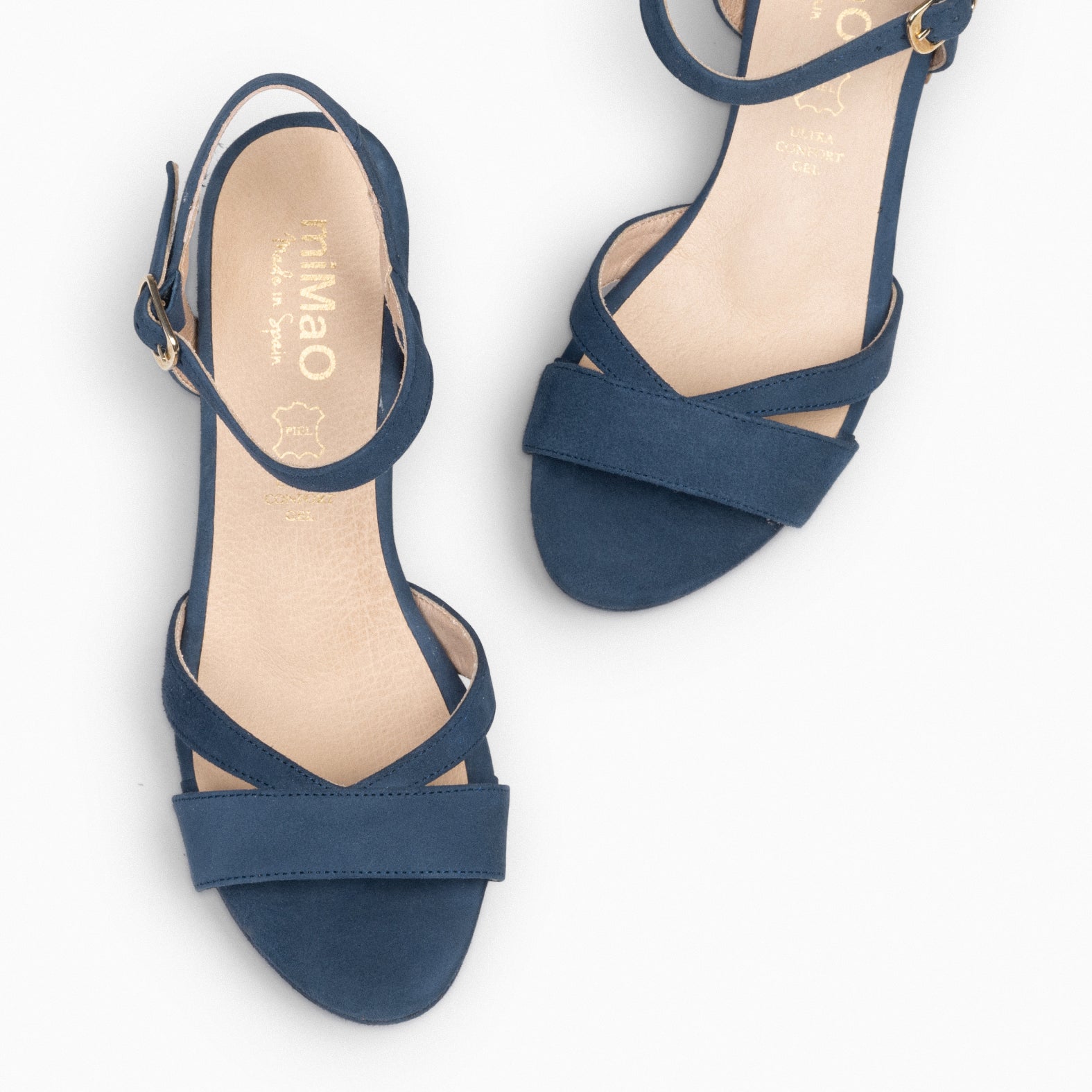PARIS – NAVY high heel sandal with platform