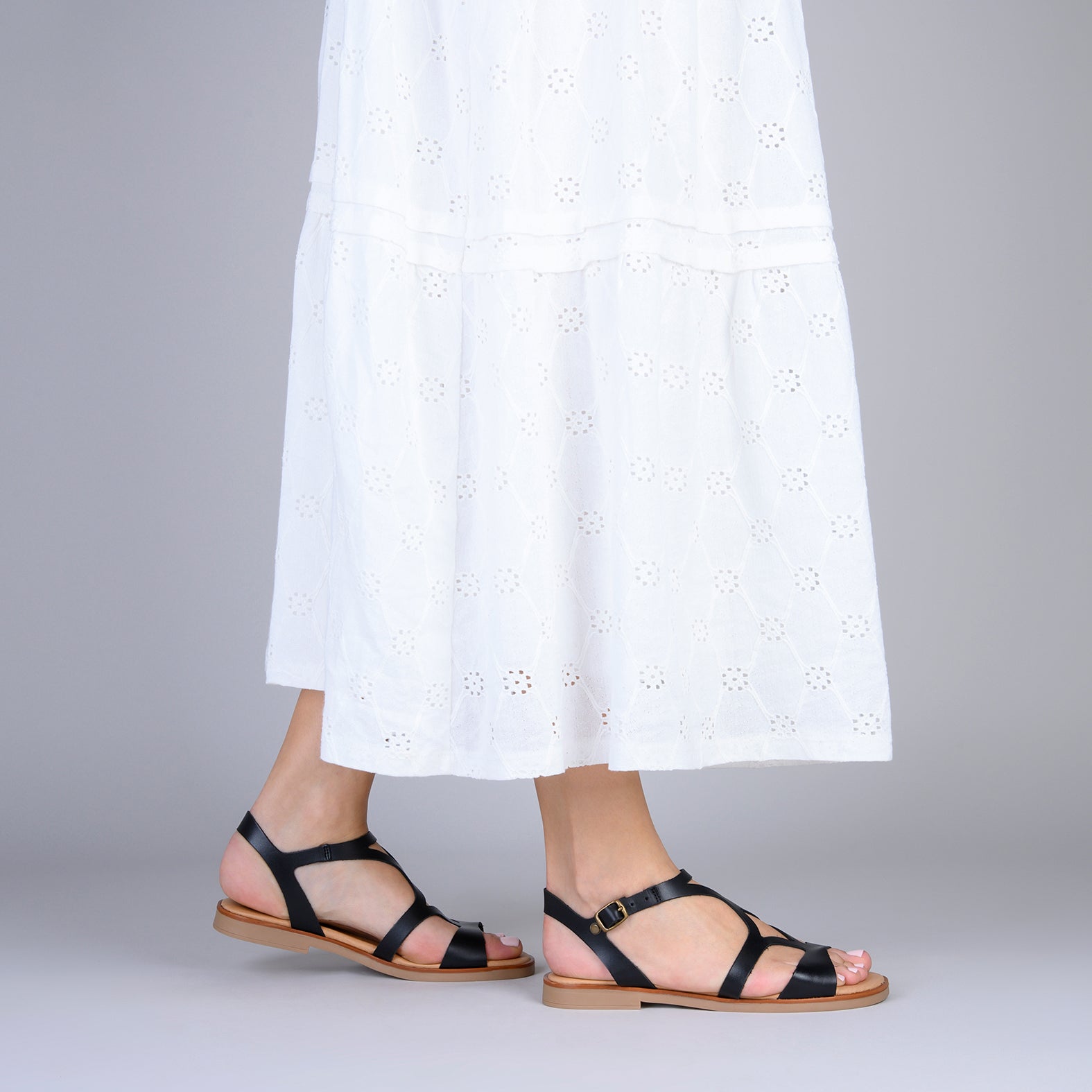 Zapatos Planos Para Mujer Sandalias Planas MiMaO Piel Española