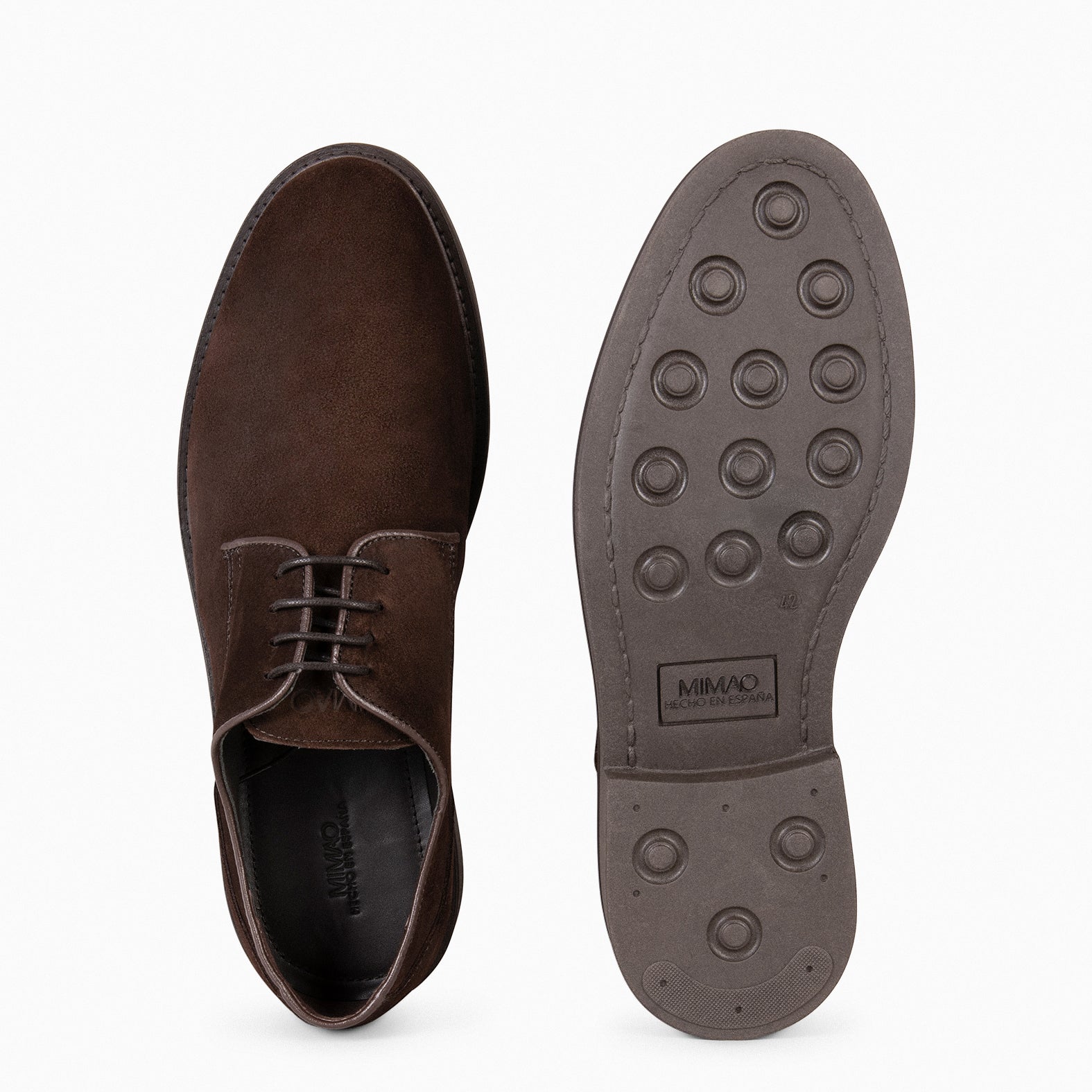 ALONSO – BROWN Suede leather men’s shoe