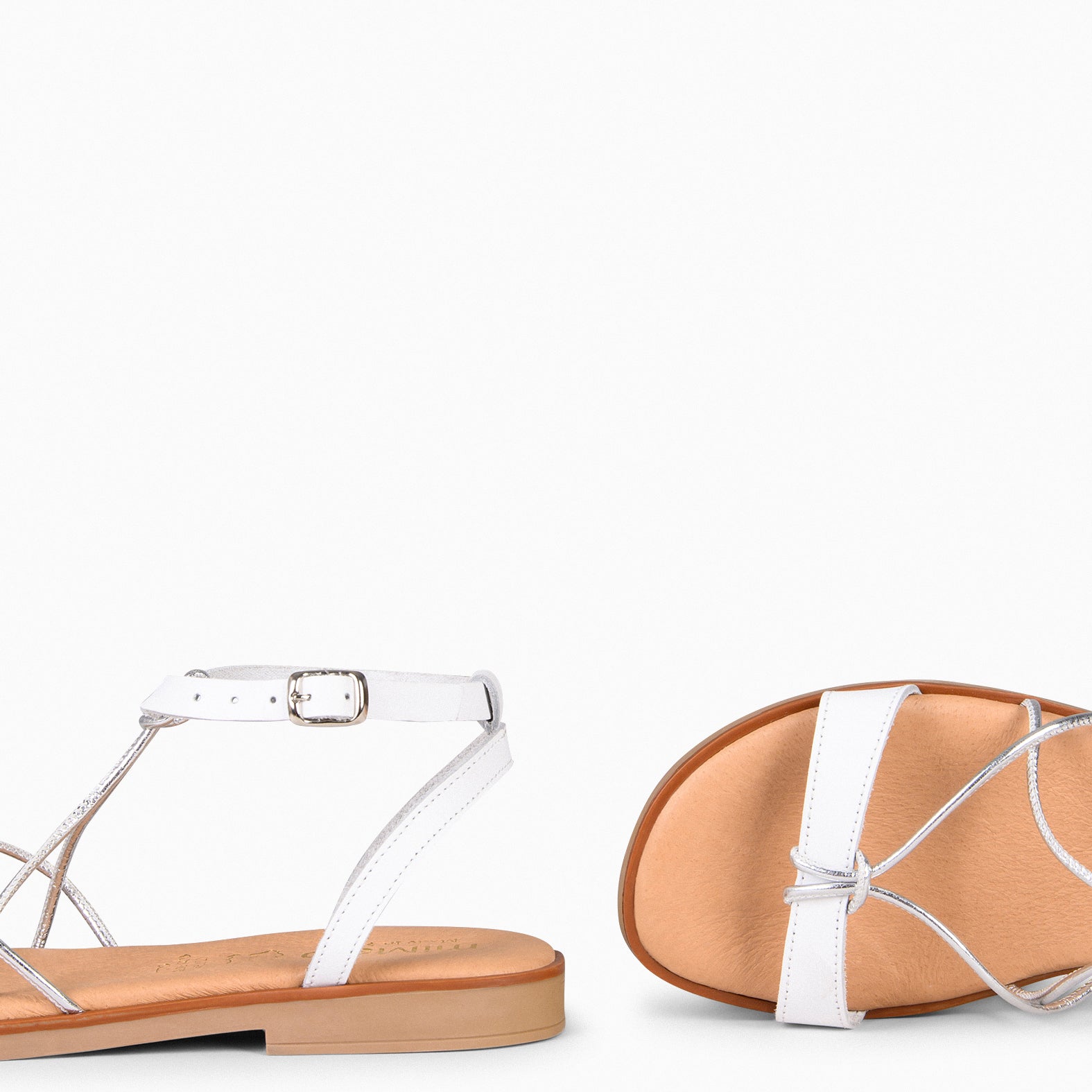 AMONET - WHITE Casual Flat Sandals