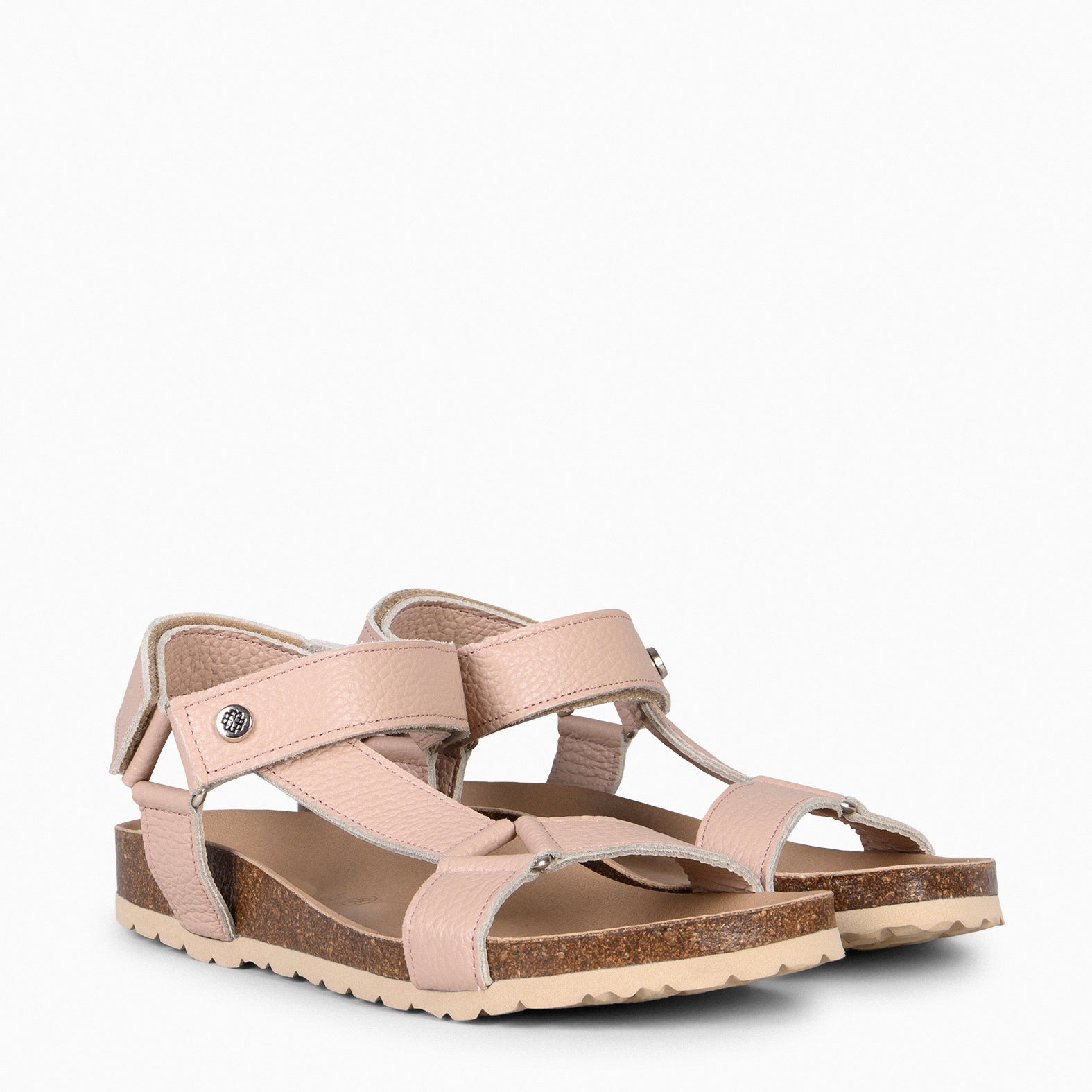 LAURA – NUDE Comfortable Flat sandals 