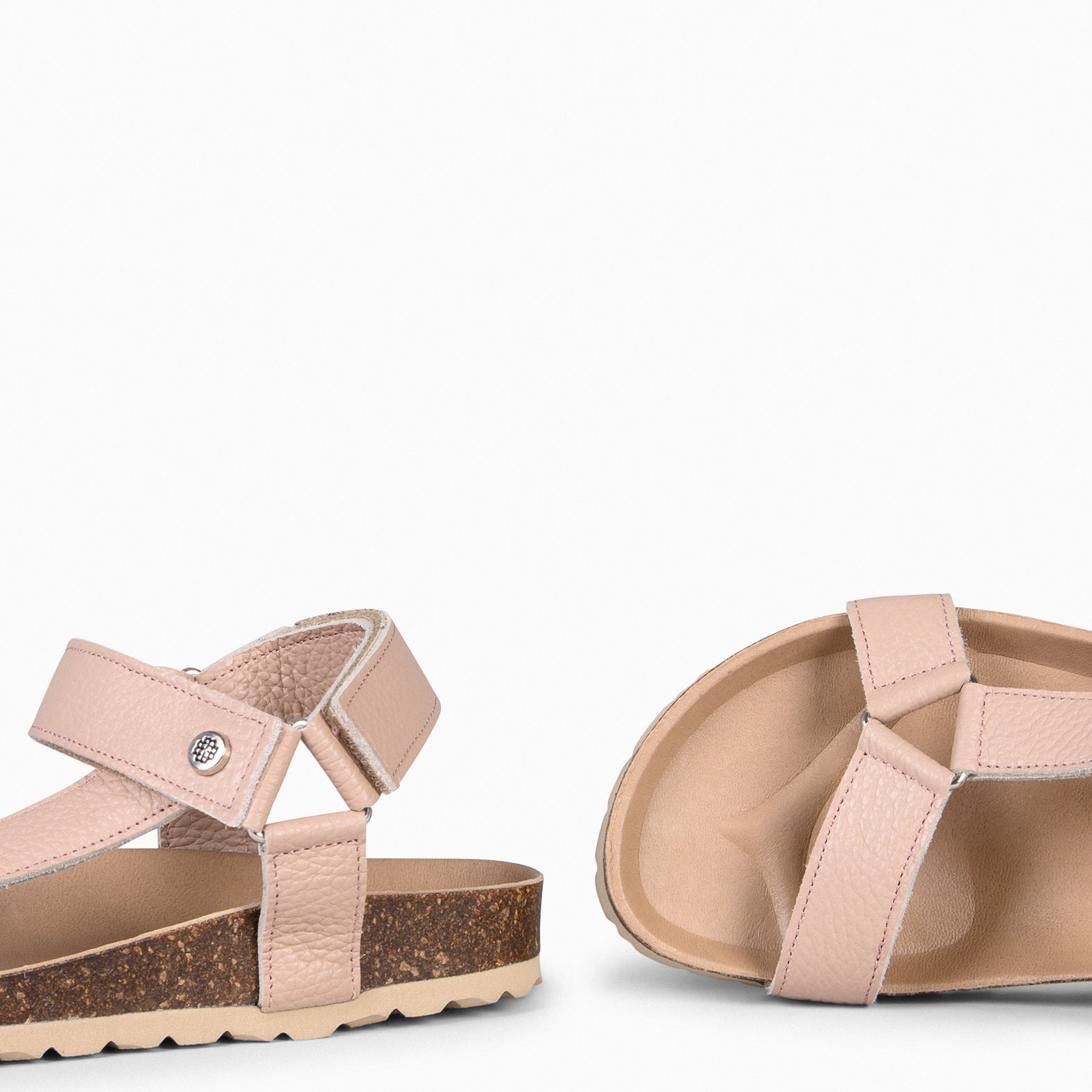 LAURA – NUDE Comfortable Flat sandals 