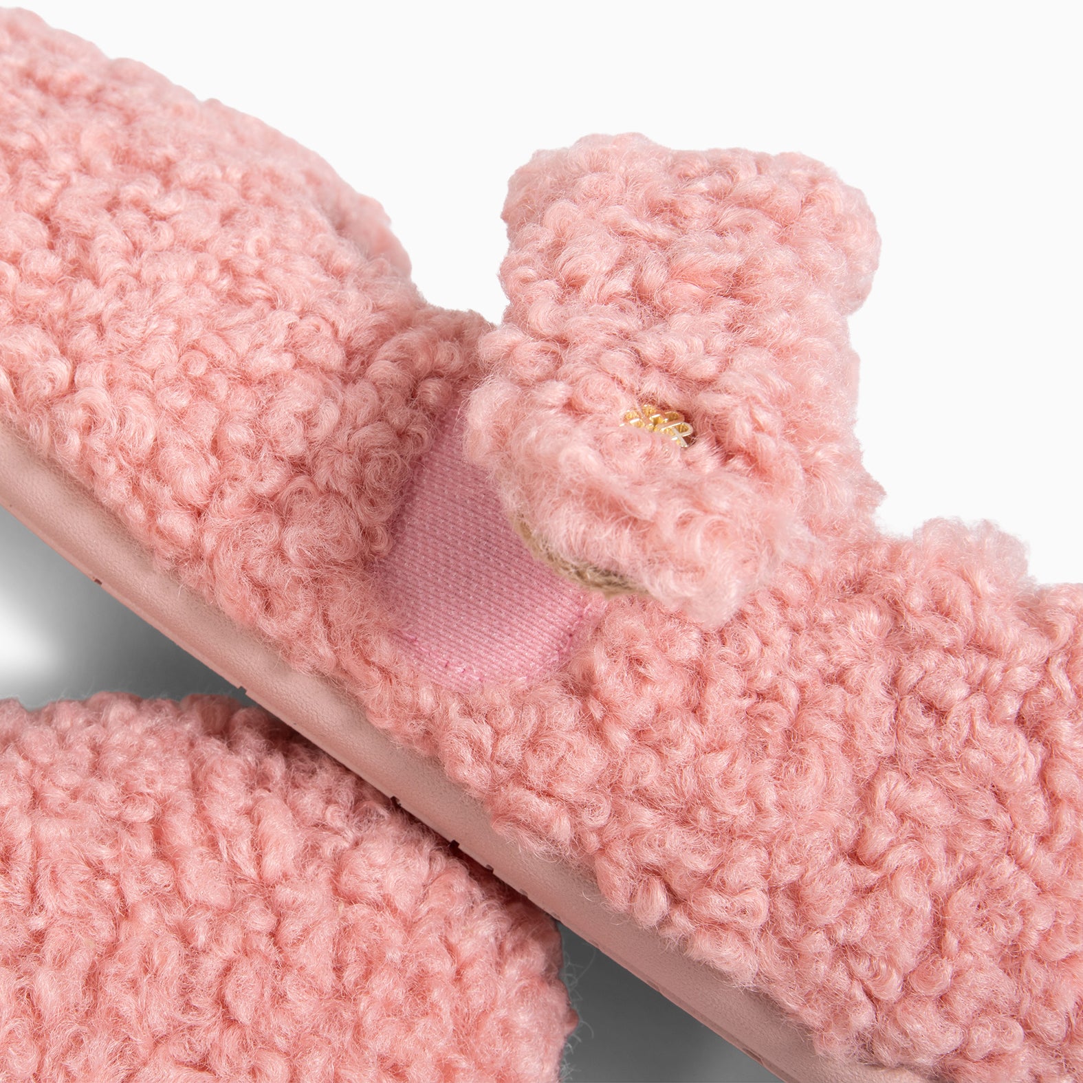 COZY DREAMS - Zapatillas de estar por casa con velcro ROSA