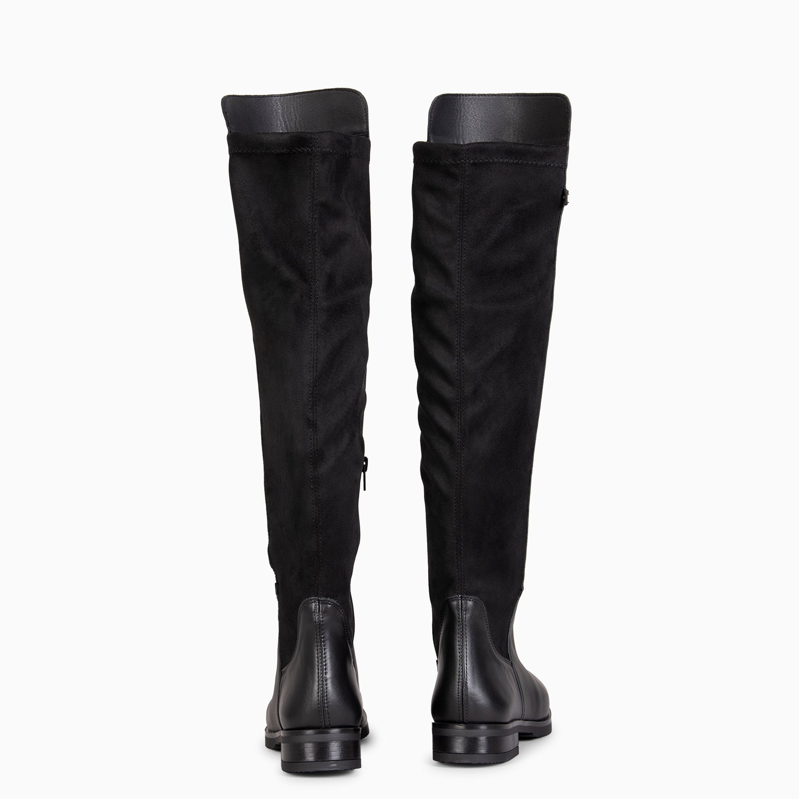 LIA - Bota alta de couro PRETO