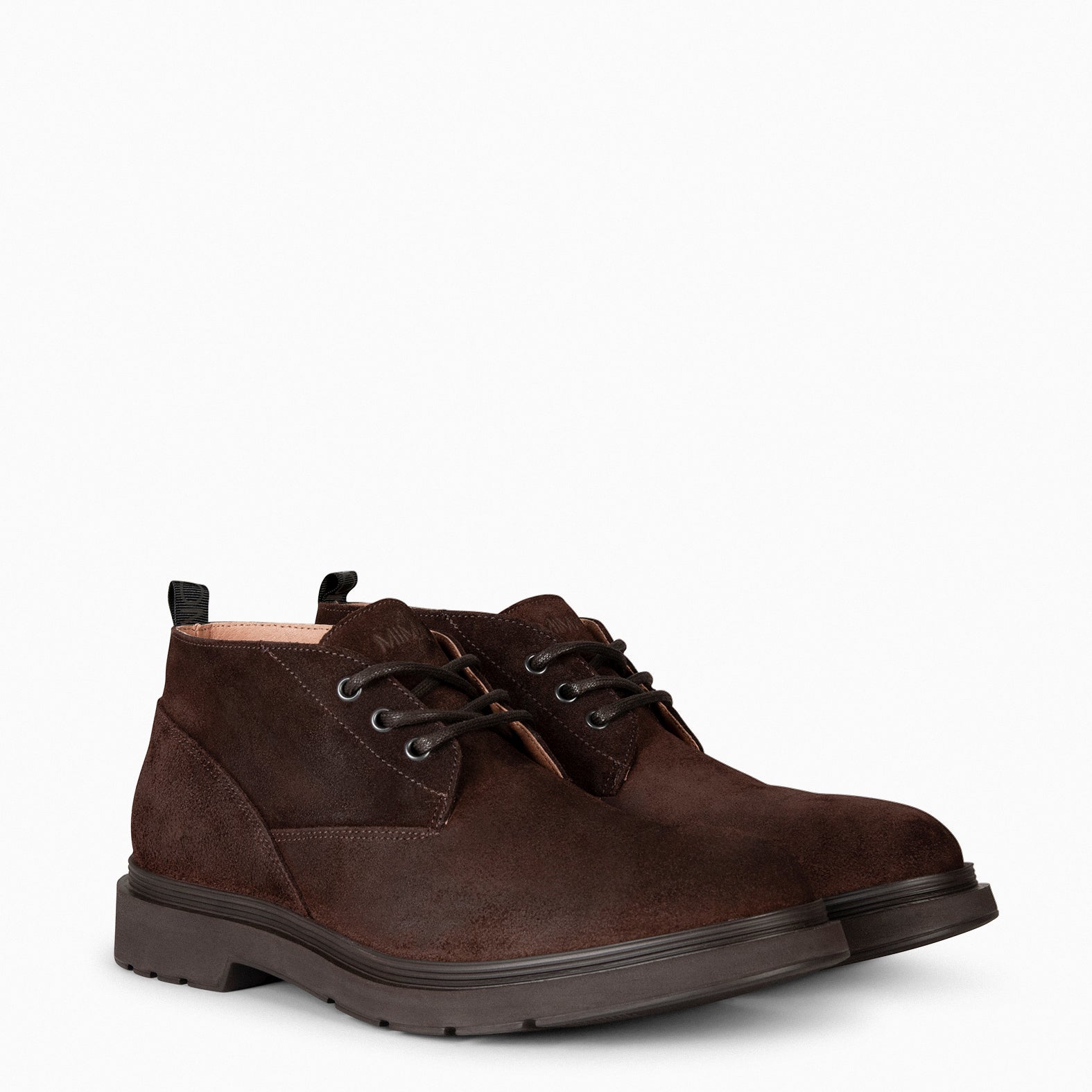 VELAZQUEZ – Bottines pour homme en daim MARRON