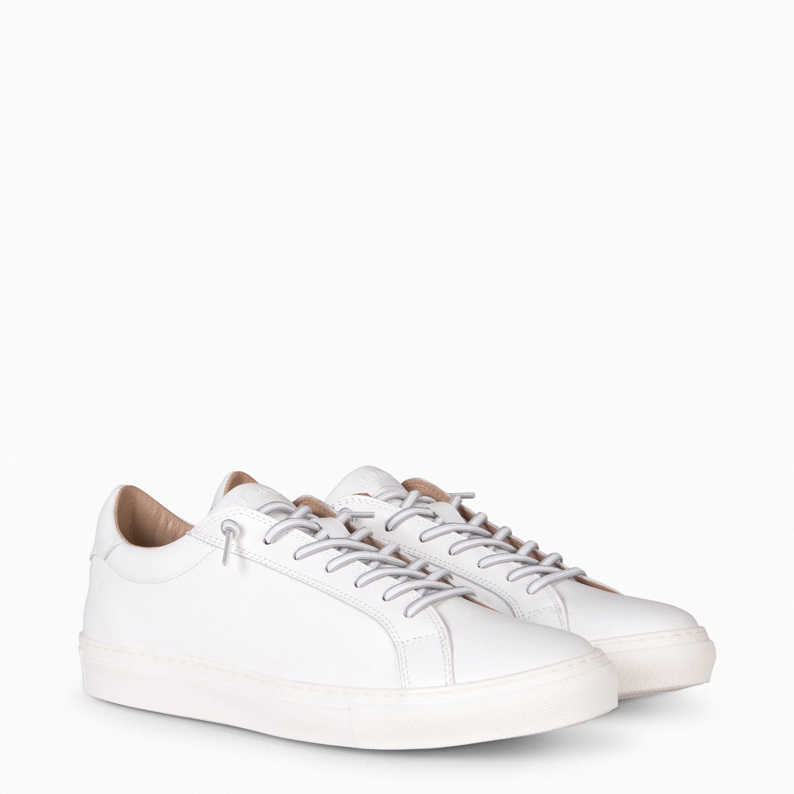 PELAYO – Sneakers en cuir BLANC pour homme