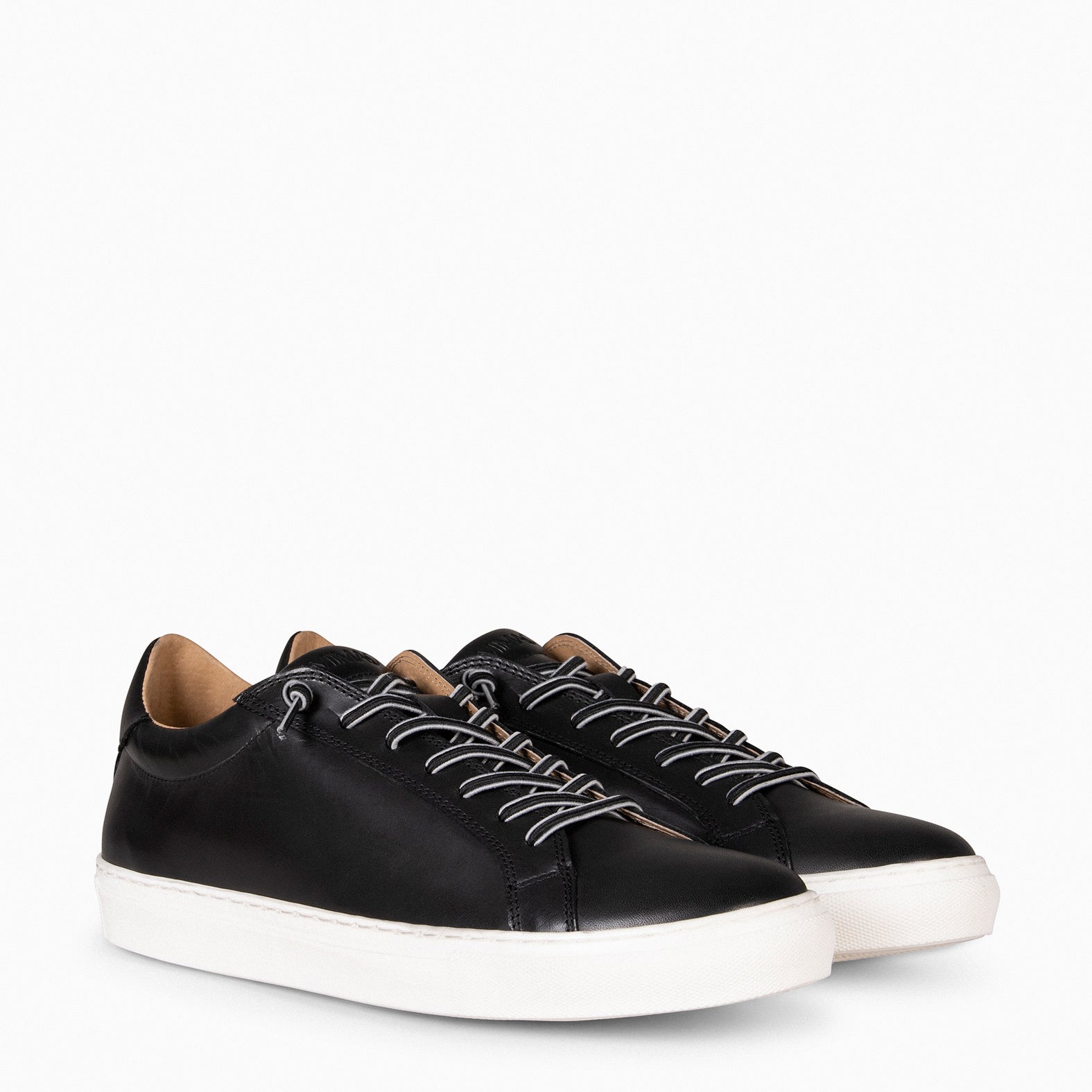 PELAYO – Sneakers en cuir NOIR pour homme