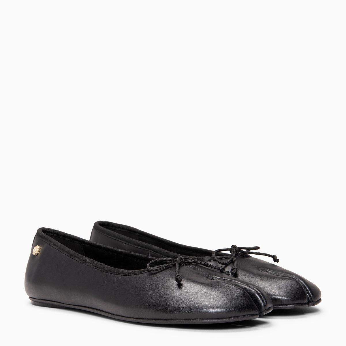 AMAYA - Bailarinas Tabi de piel NEGRO