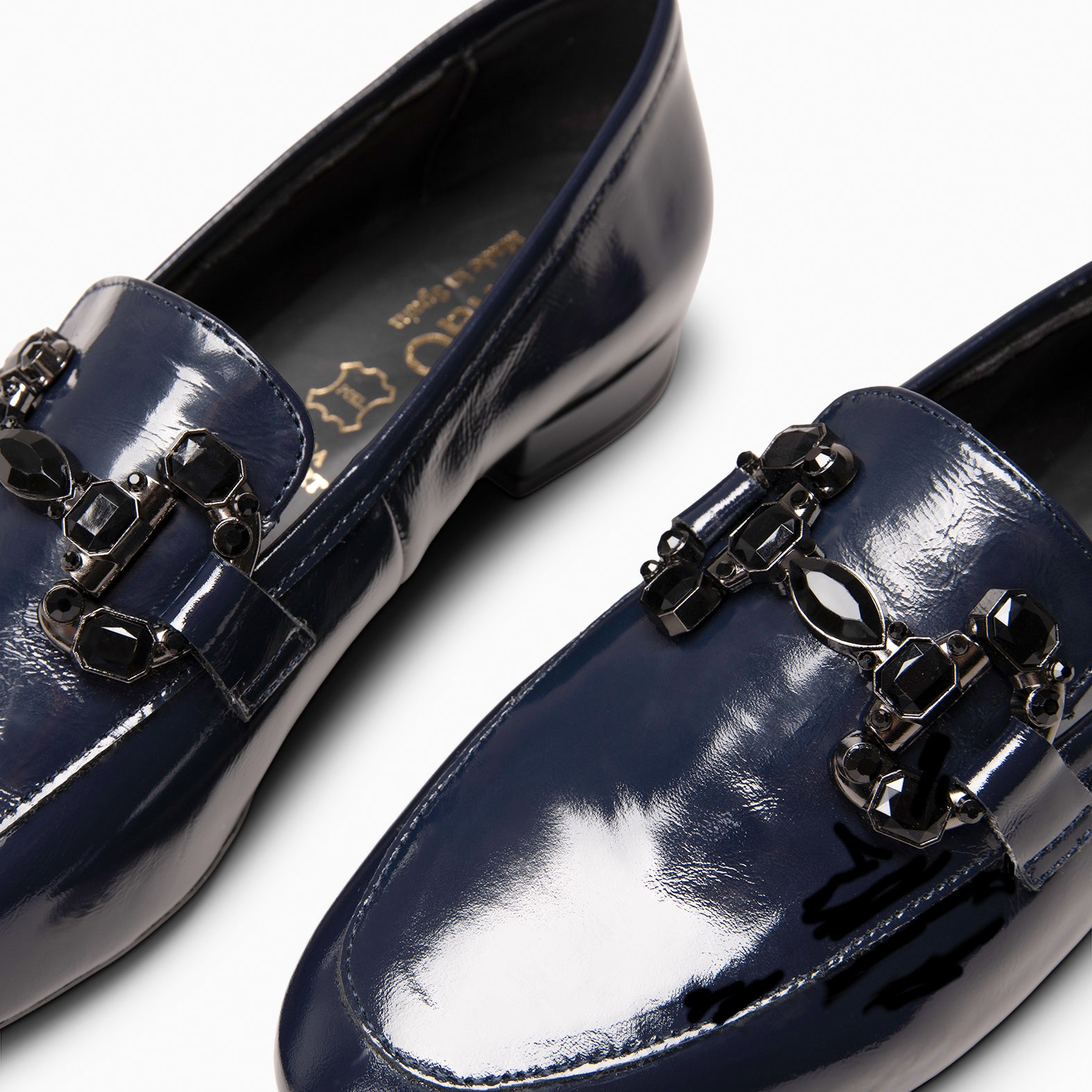 DORIAN - Mocasines planos con adorno MARINO
