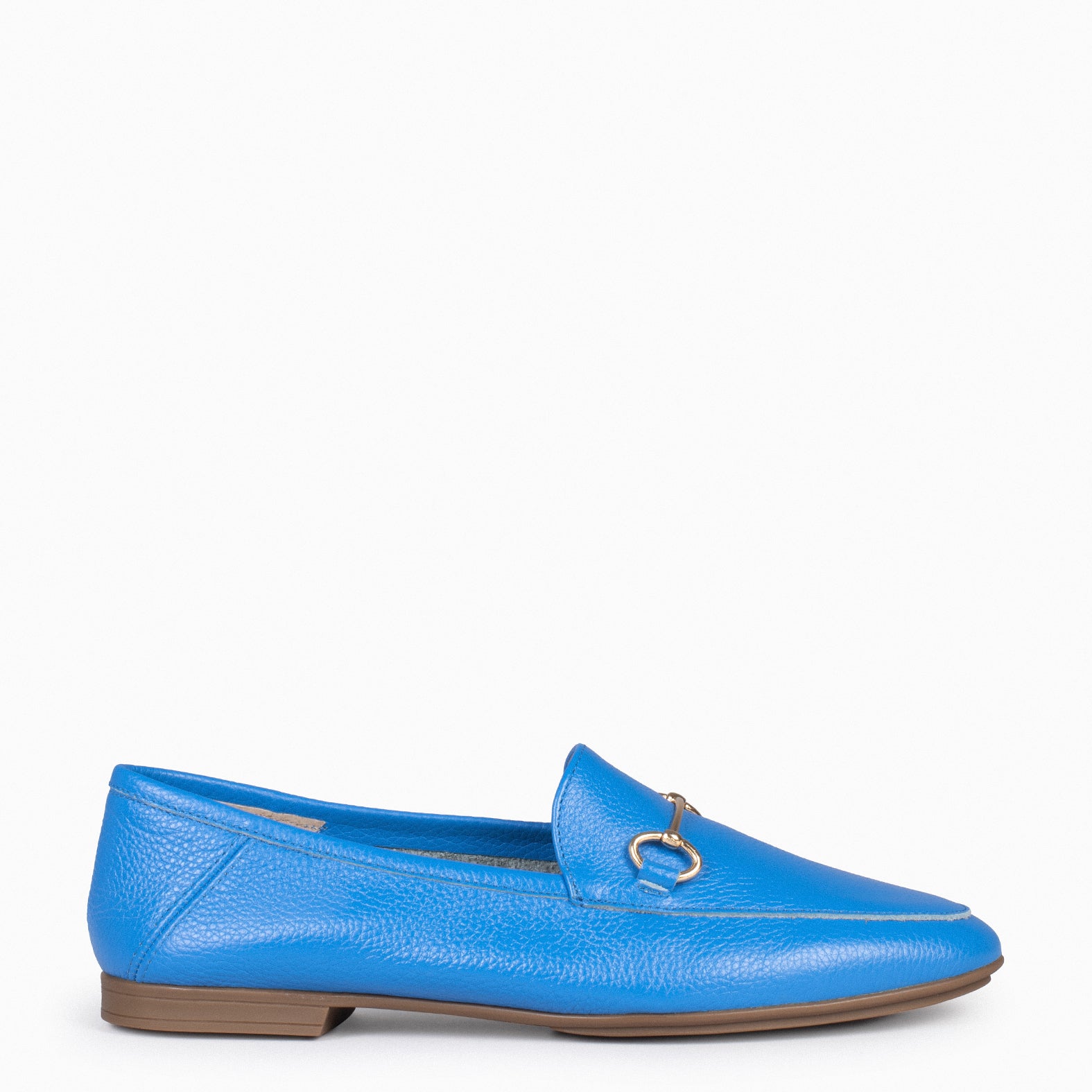 STYLE – BLUE moccasins with horsebit